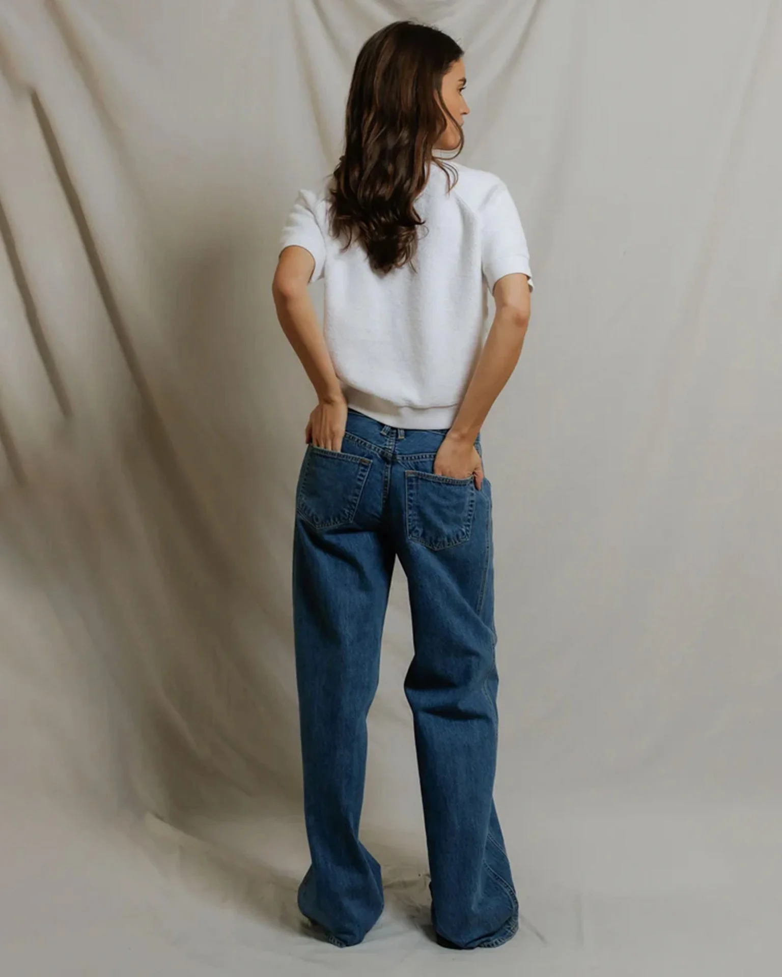Kennedy - Core Fleece Short Sleeve in White - Image 4