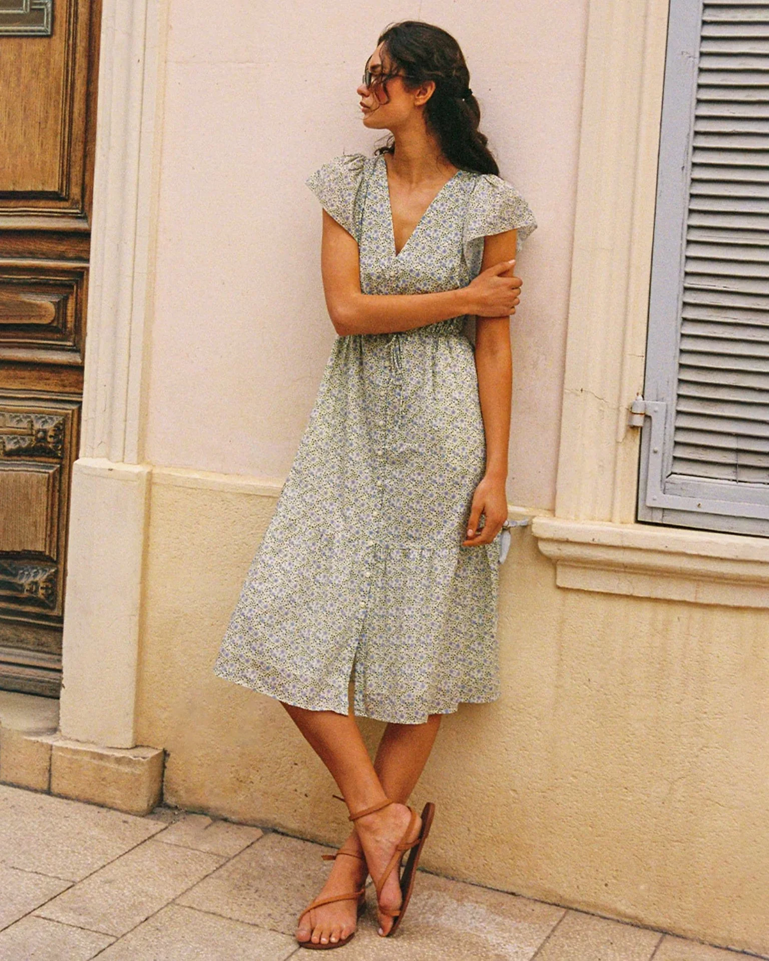 Krista Dress in Nantucket Ditsy - Image 2