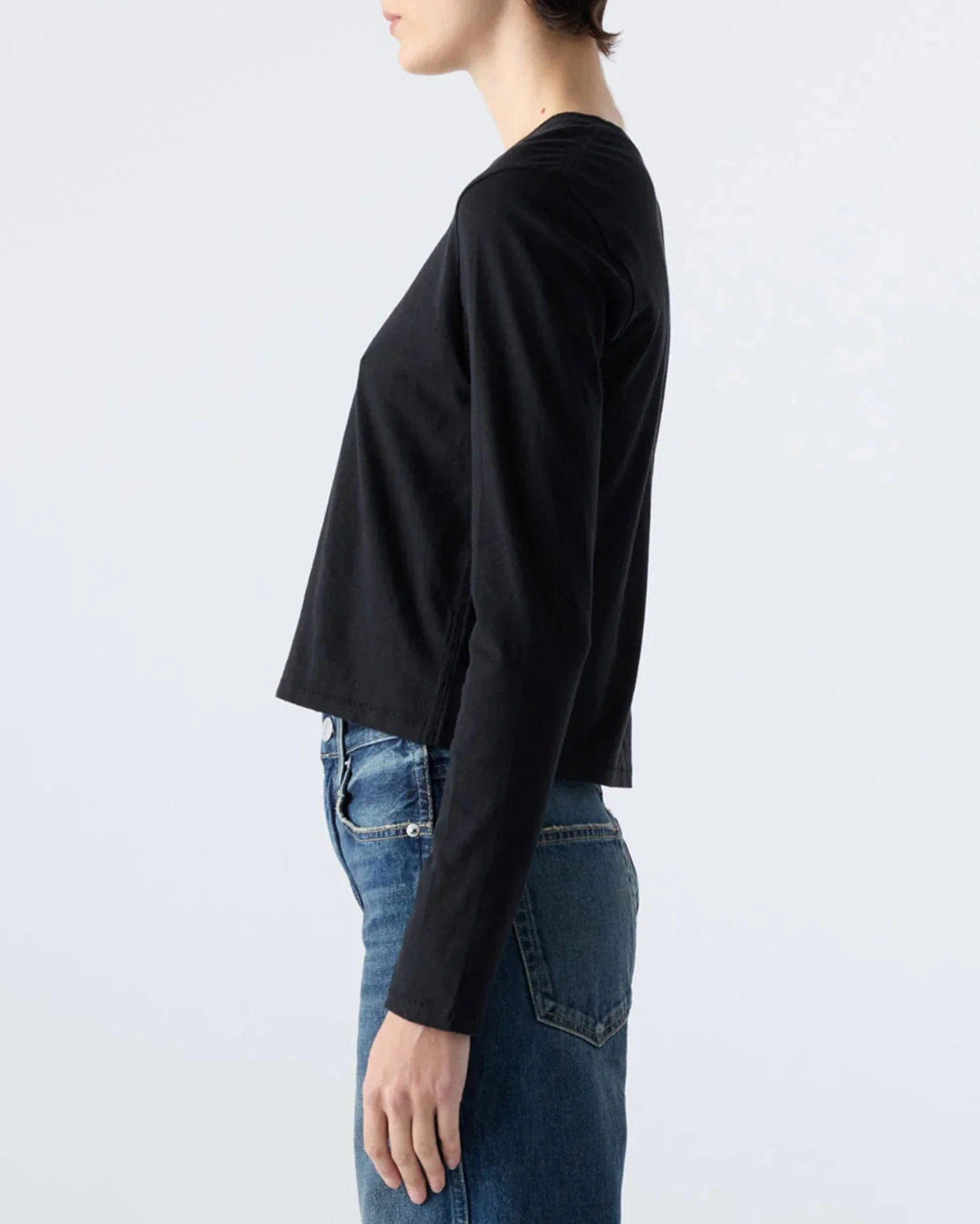 L/S Babe Tee - #27 in Black - Image 2