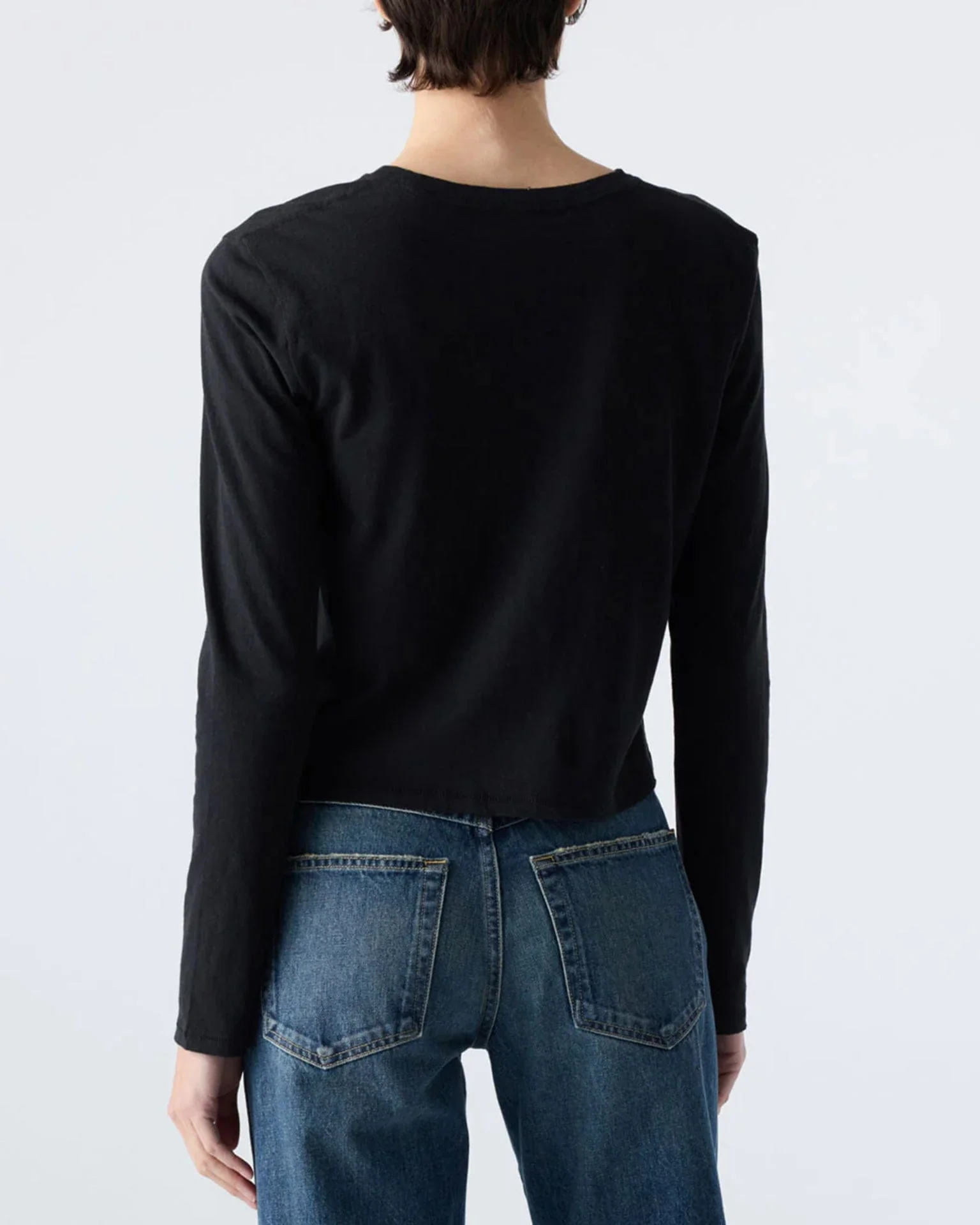 L/S Babe Tee - #27 in Black - Image 3