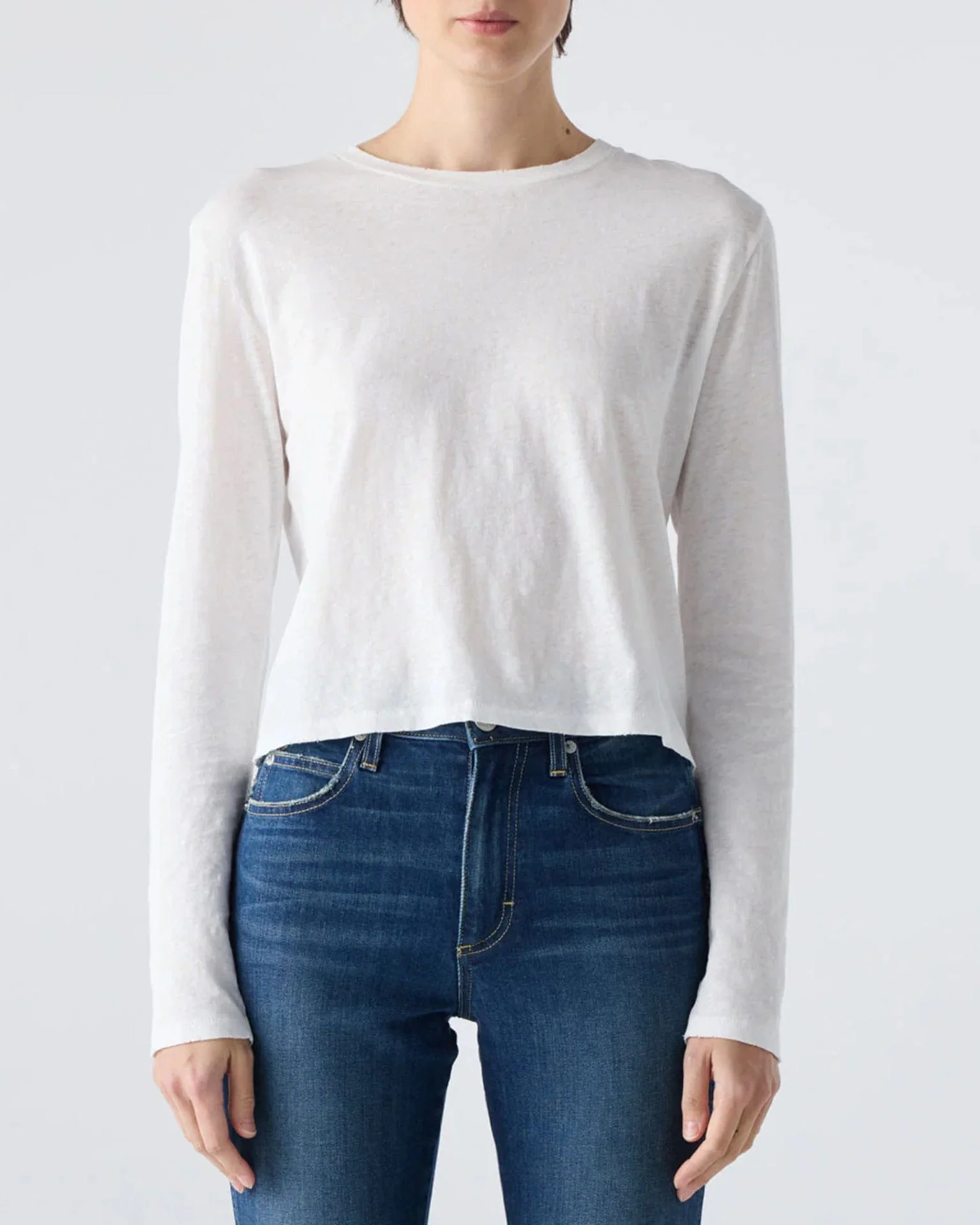 L/S Babe Tee - #27 in White