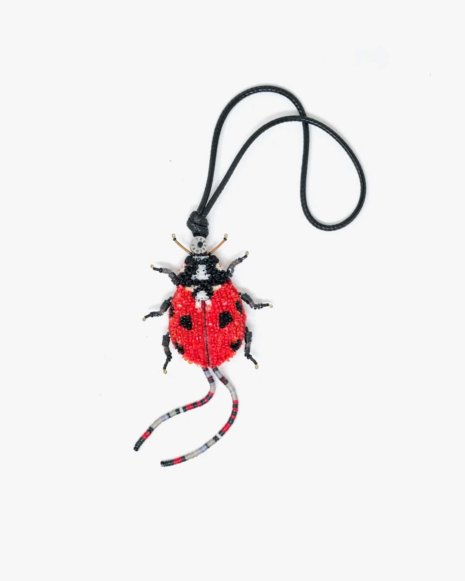 Lady Beetle Bag Charm