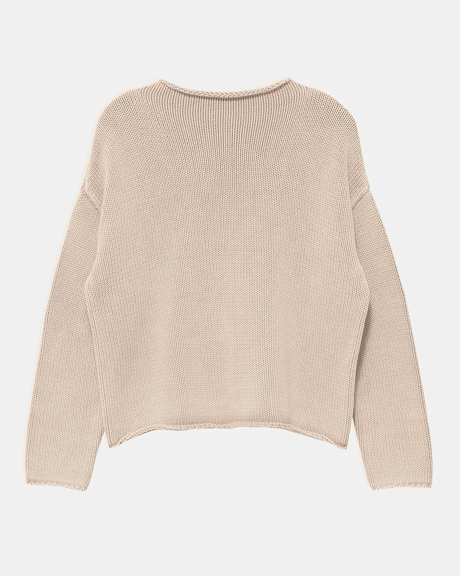 Lamis Washed Cotton Sweater in Sandstone - Image 2
