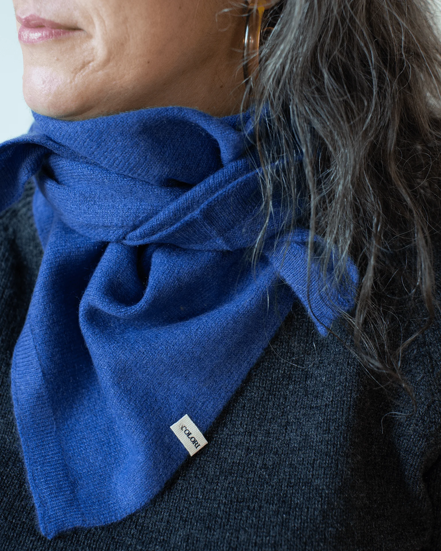 Large Triangle Bandana in Neptune - Image 4