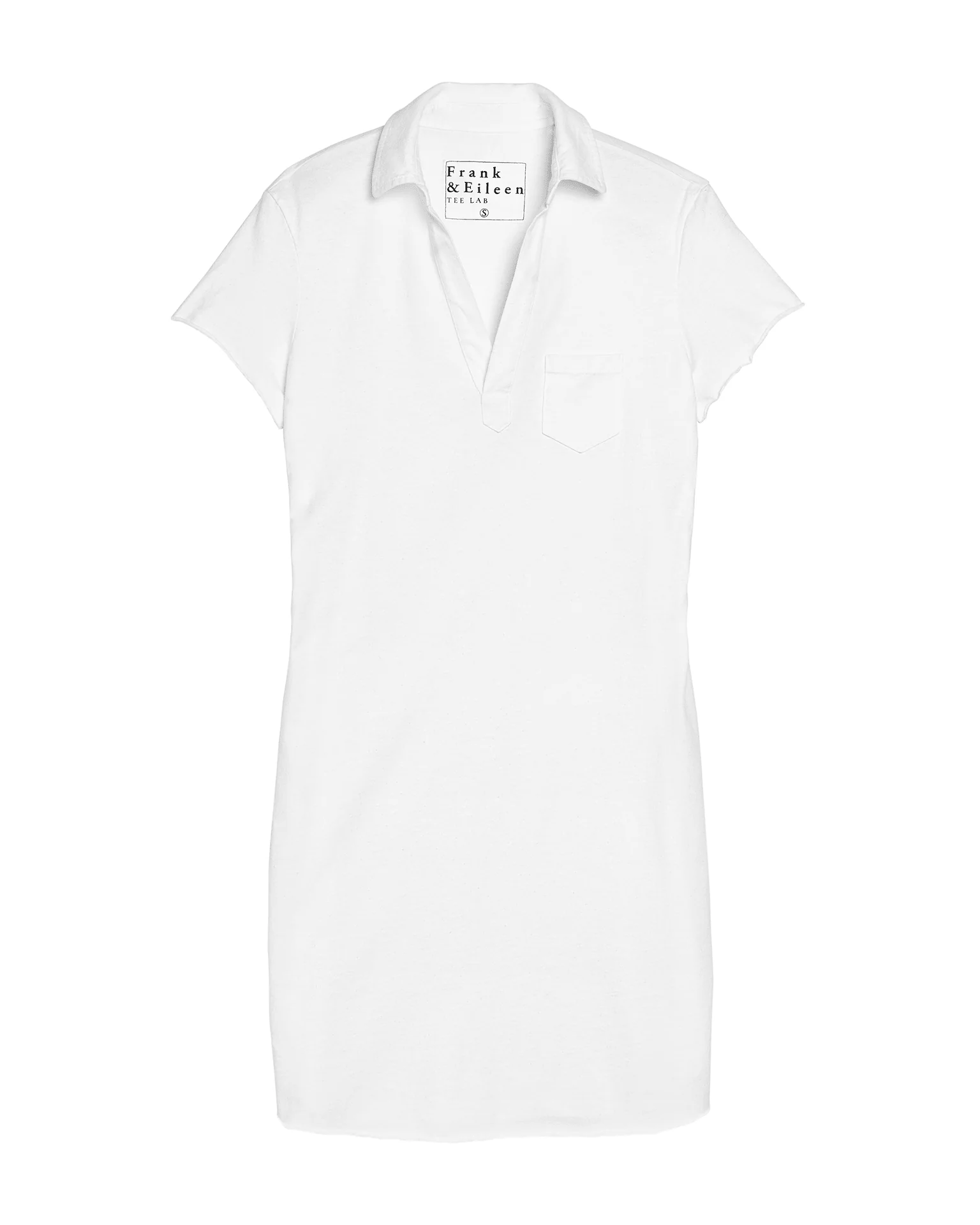 Lauren S/S Polo Jersey Dress in White - Image 4