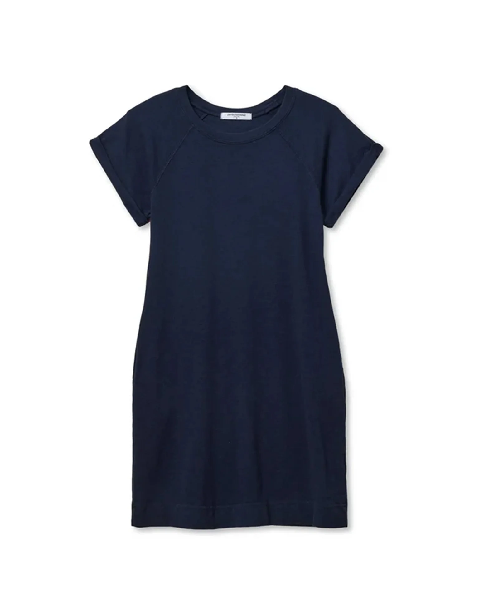 Laurie - Japanese Jersey Short Sleeve Dress in Navy - Image 4