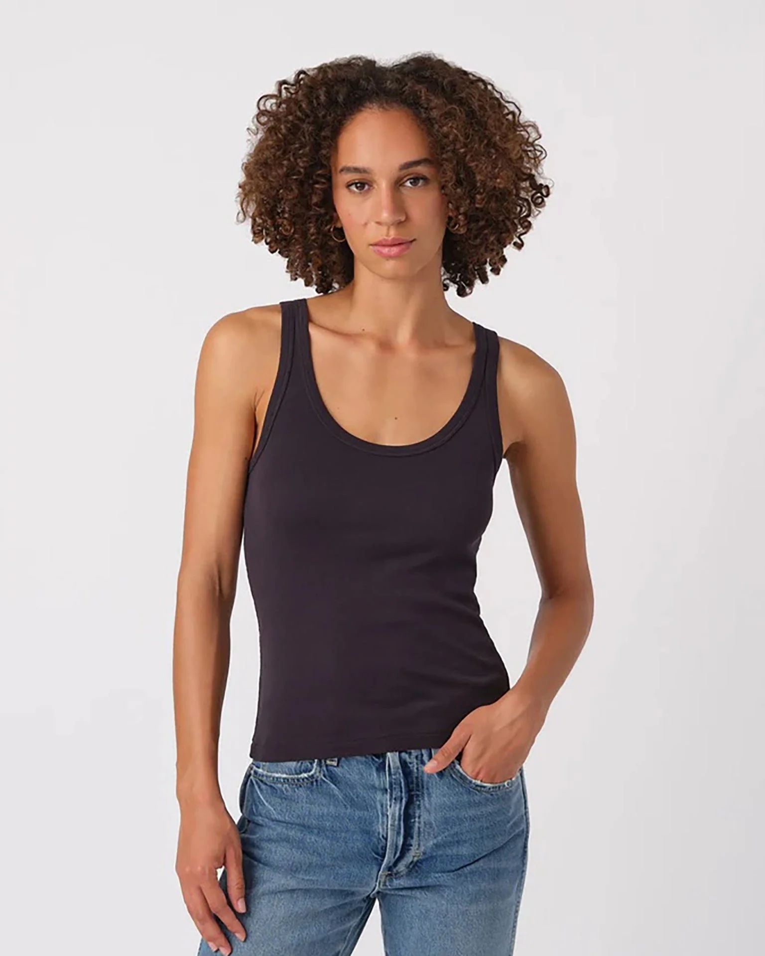 Layering Tank in Vintage Black