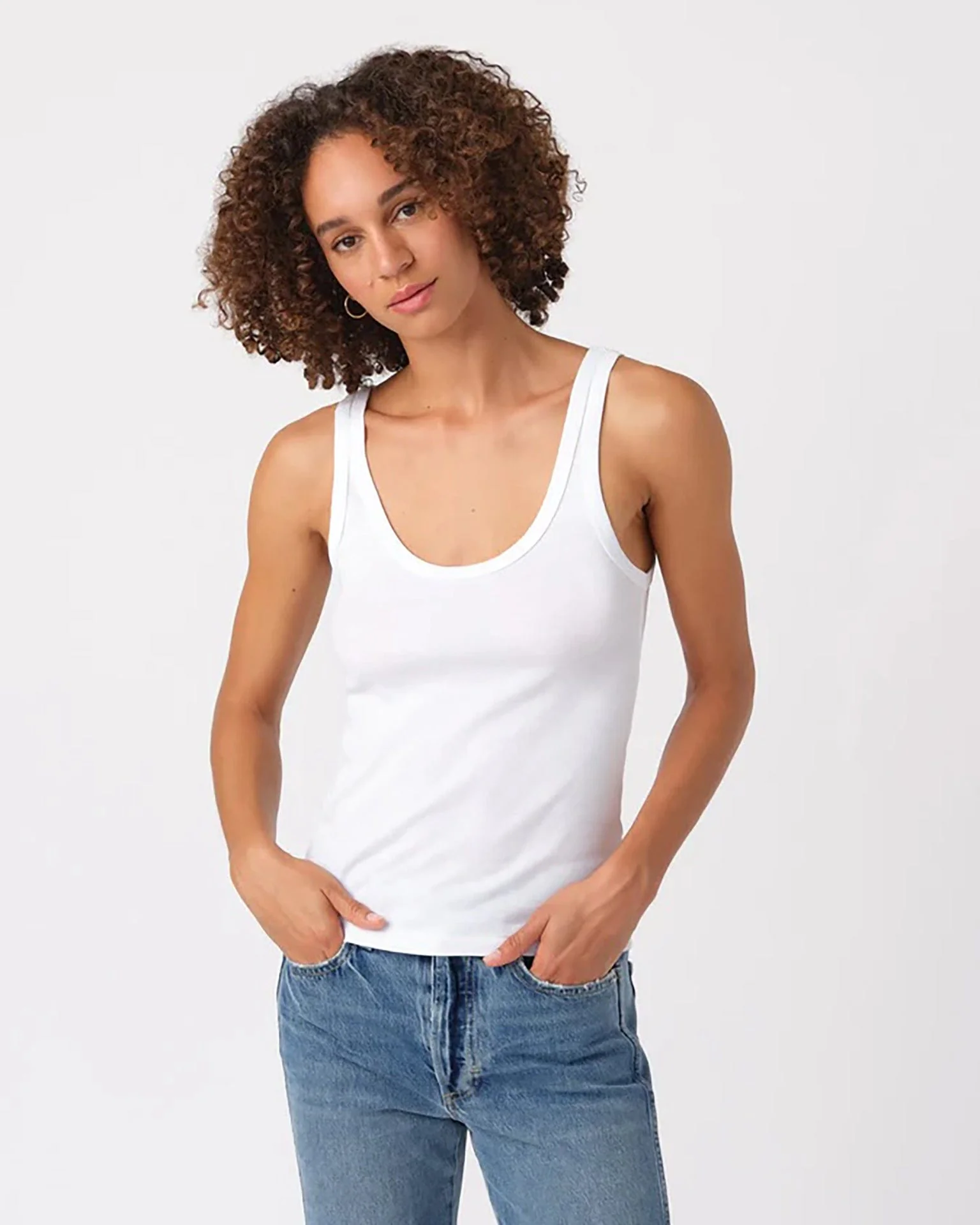 Layering Tank in White