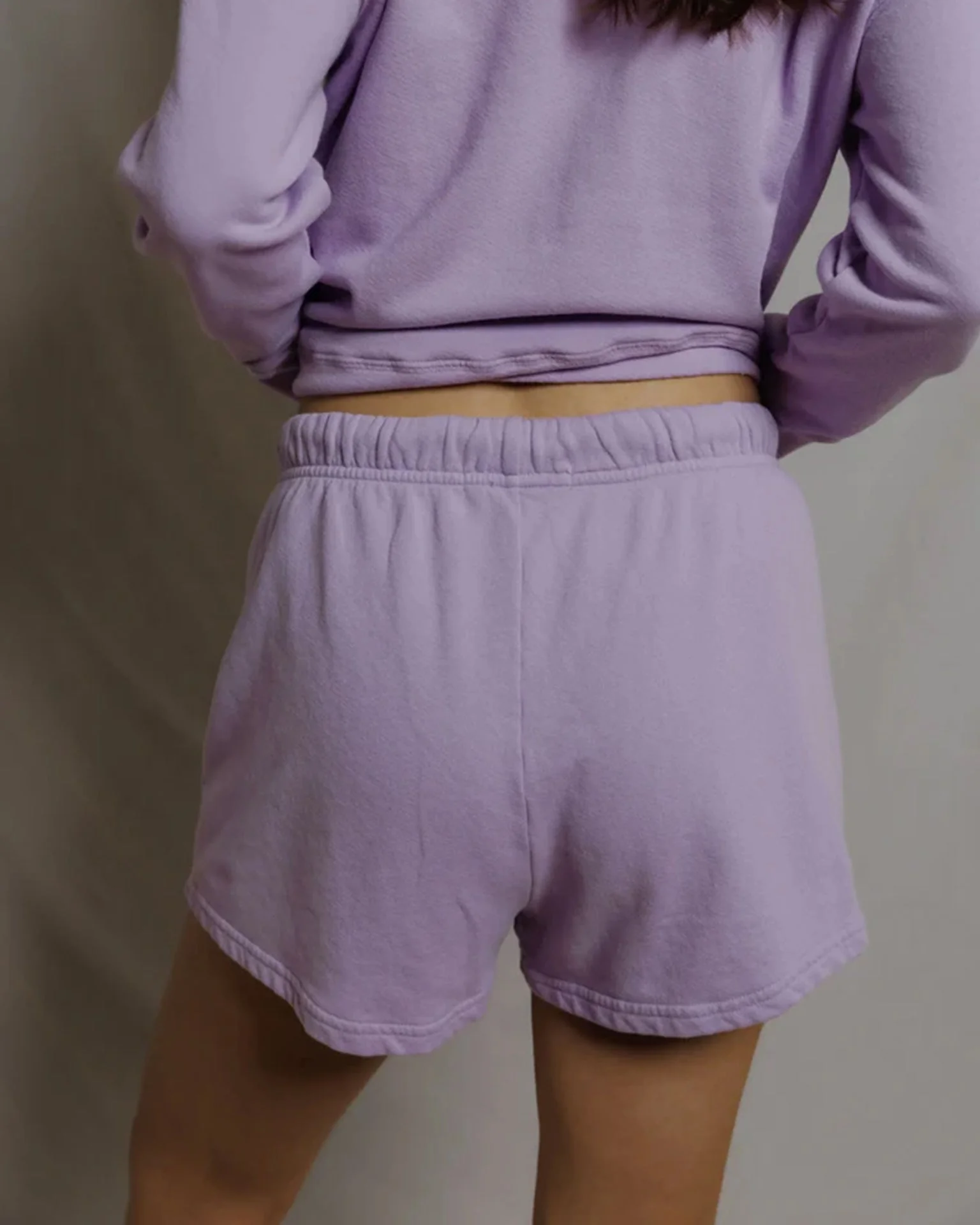 Layla - French Terry Sweat Shorts in Ultraviolet - Image 4