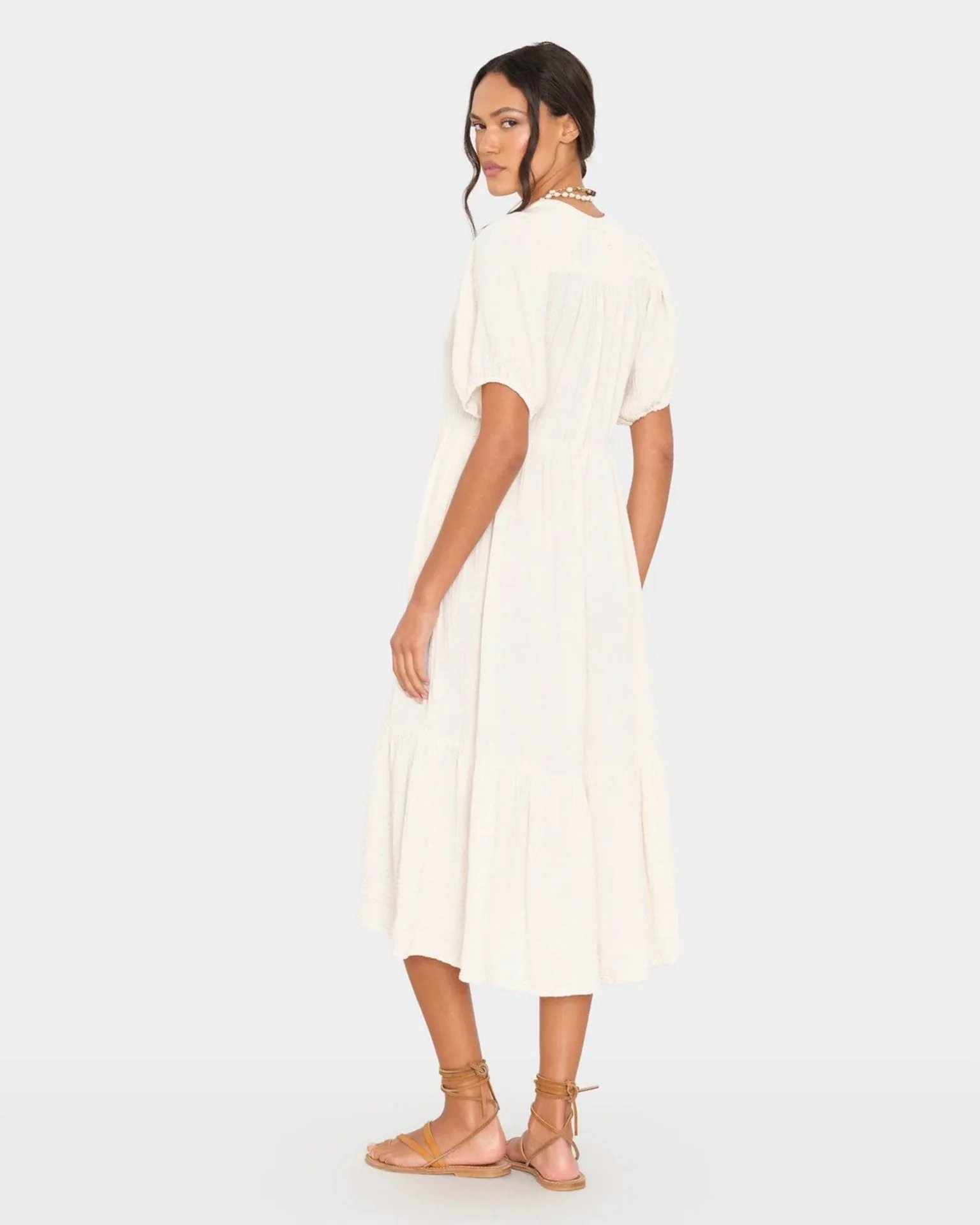 Lennox Dress in Oysterette - Image 2