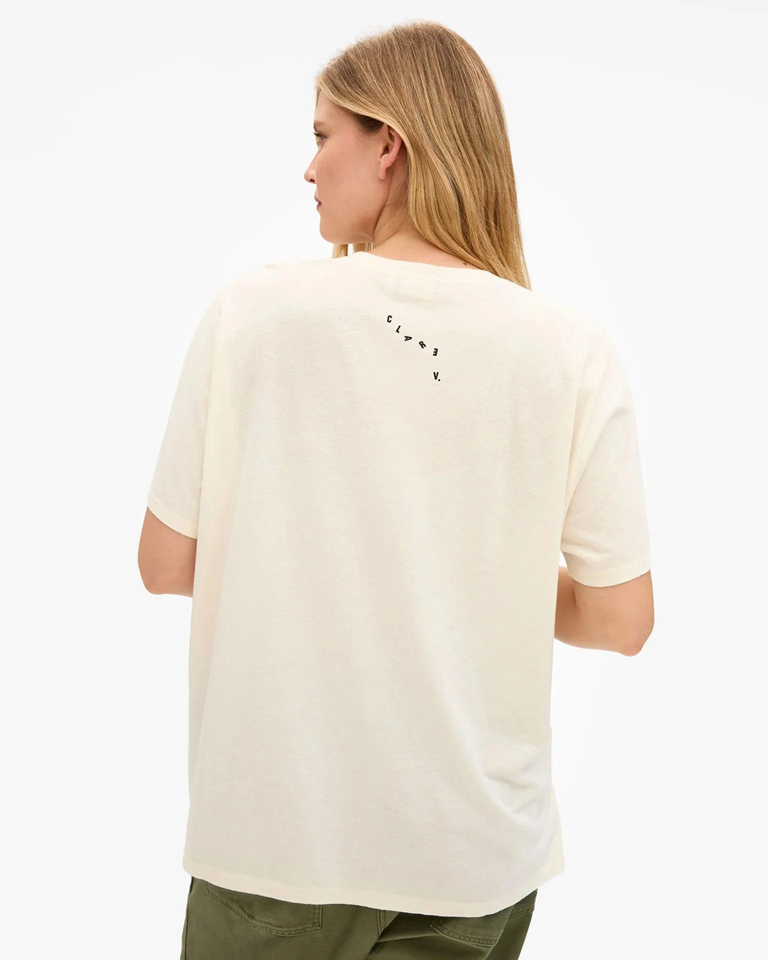 L'Ennui Cttn/Lnn Original Tee in Cream - Image 2