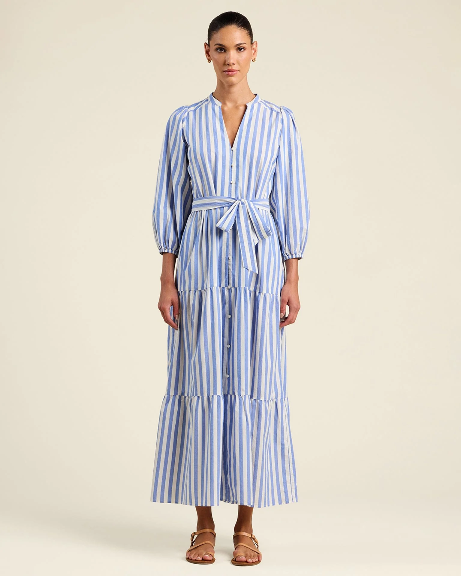 Lia Dress in Volpi Lines