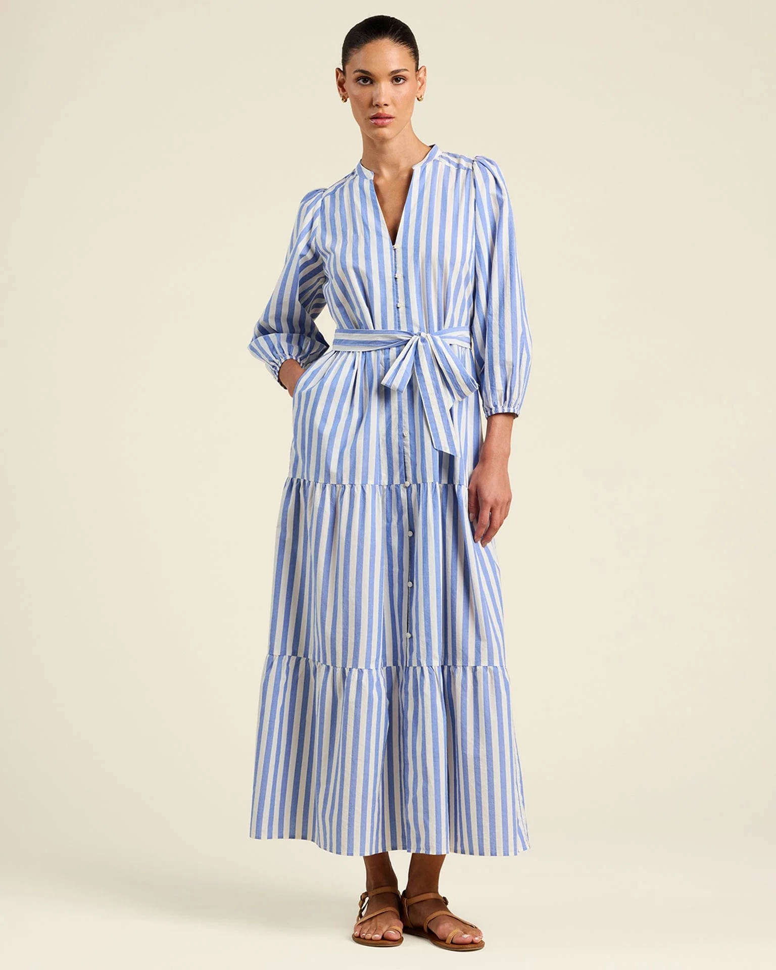 Lia Dress in Volpi Lines - Image 2