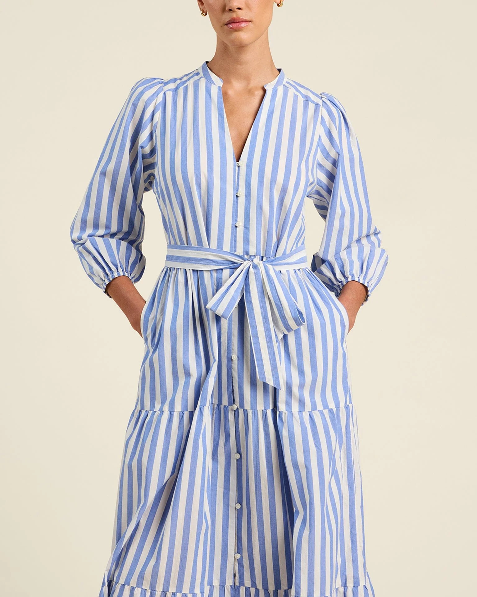 Lia Dress in Volpi Lines - Image 3