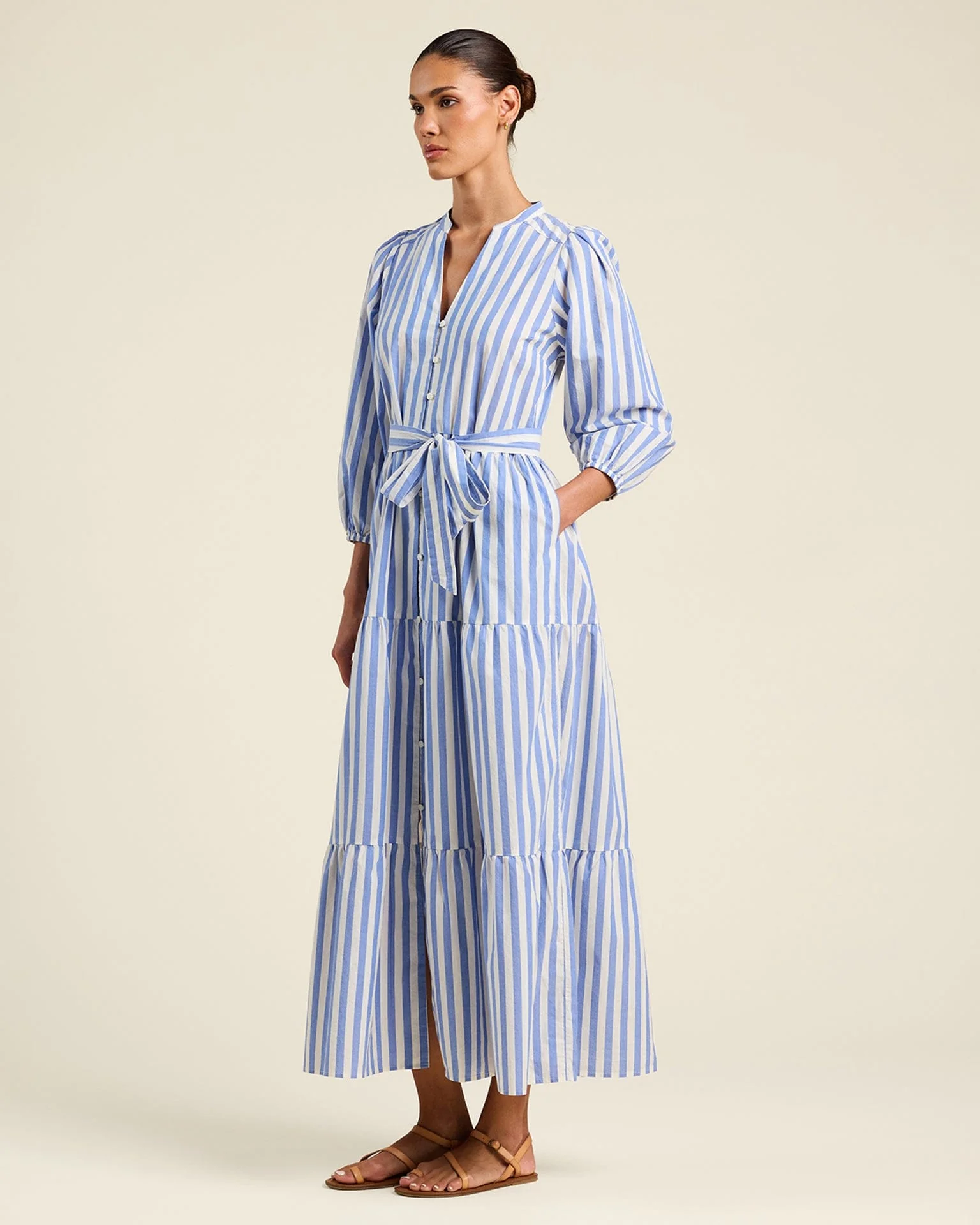 Lia Dress in Volpi Lines - Image 5