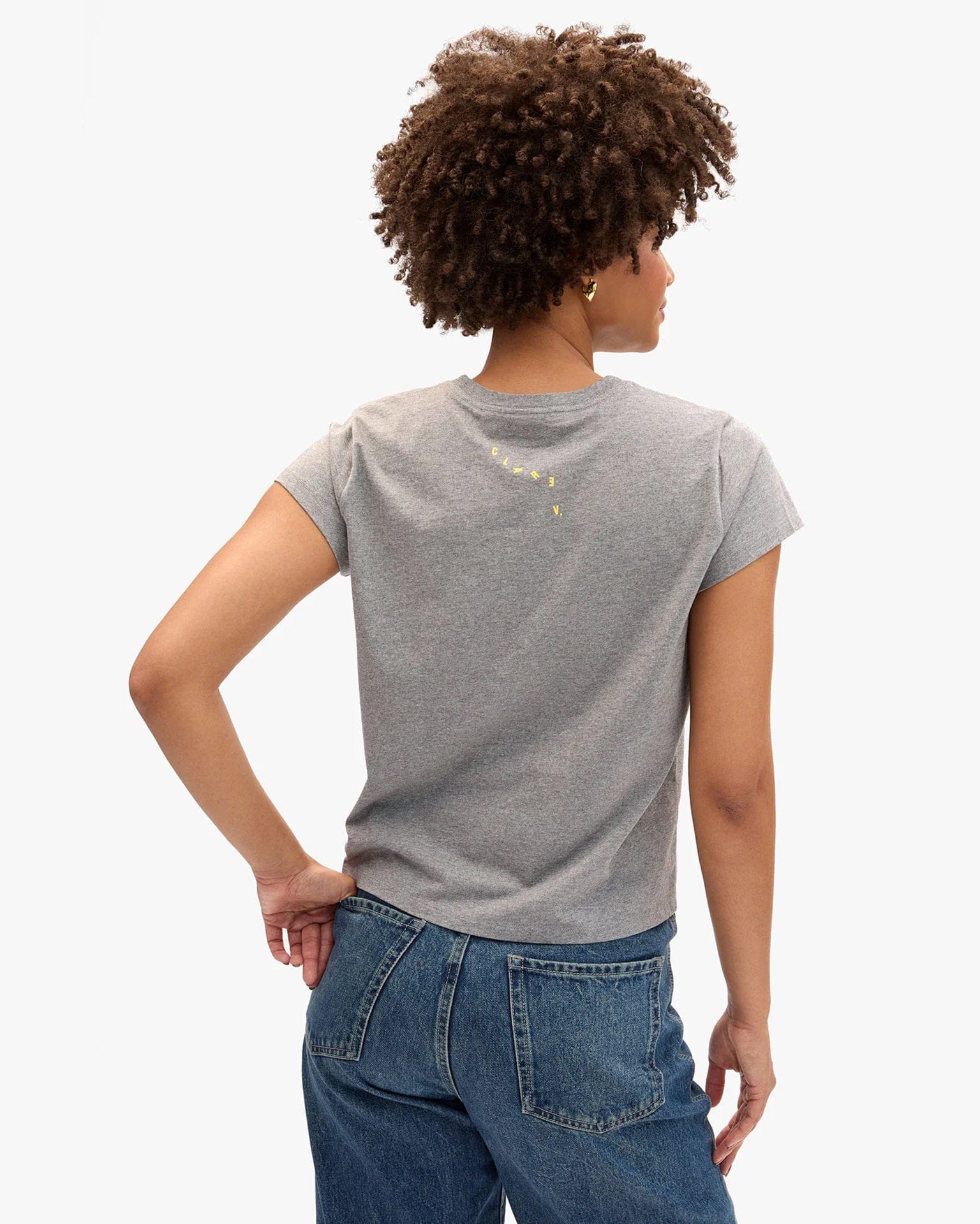 Liberez Les Sardines Classic Tee in Grey Melange - Image 2