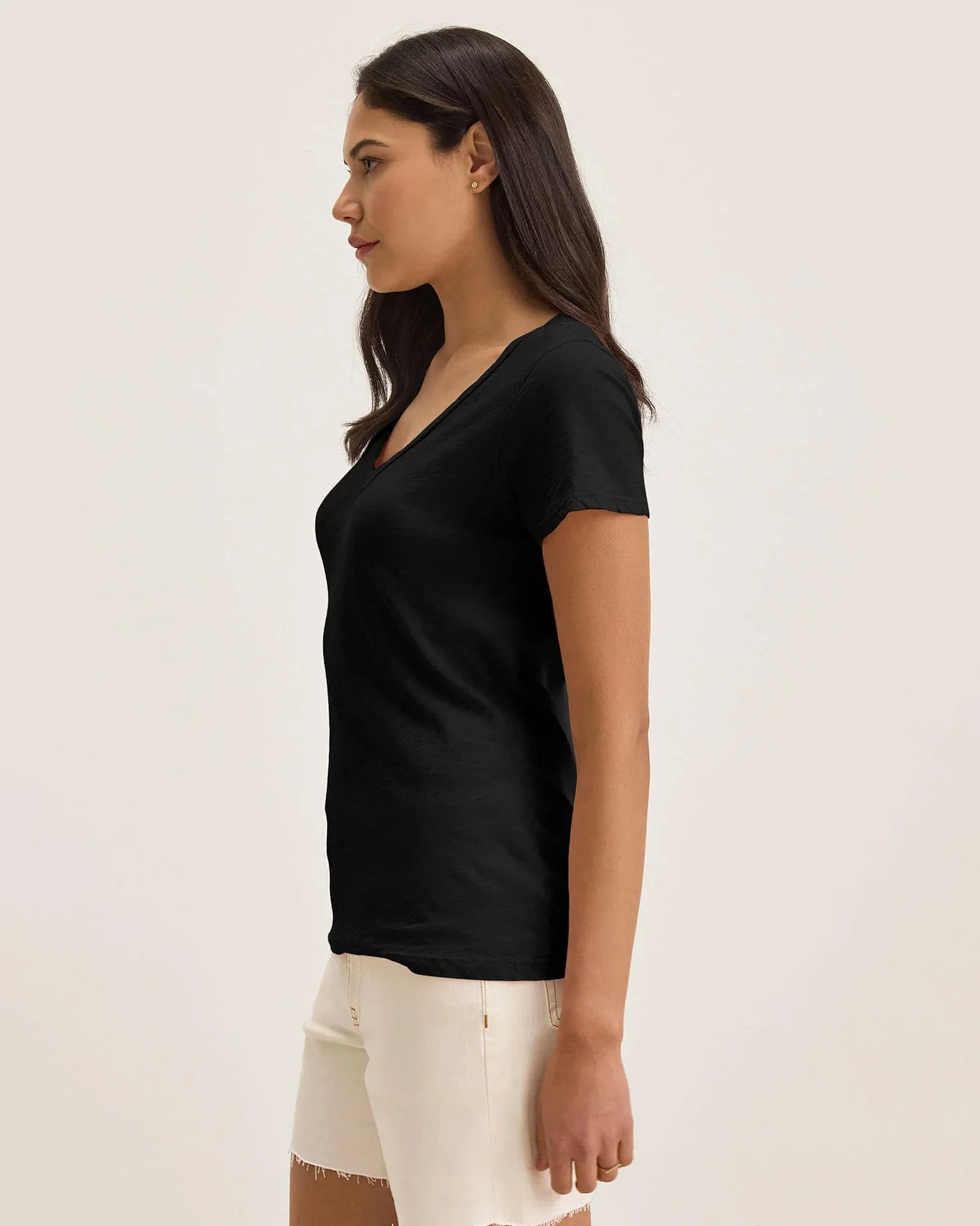 Lilith V Tee in Black - Image 3