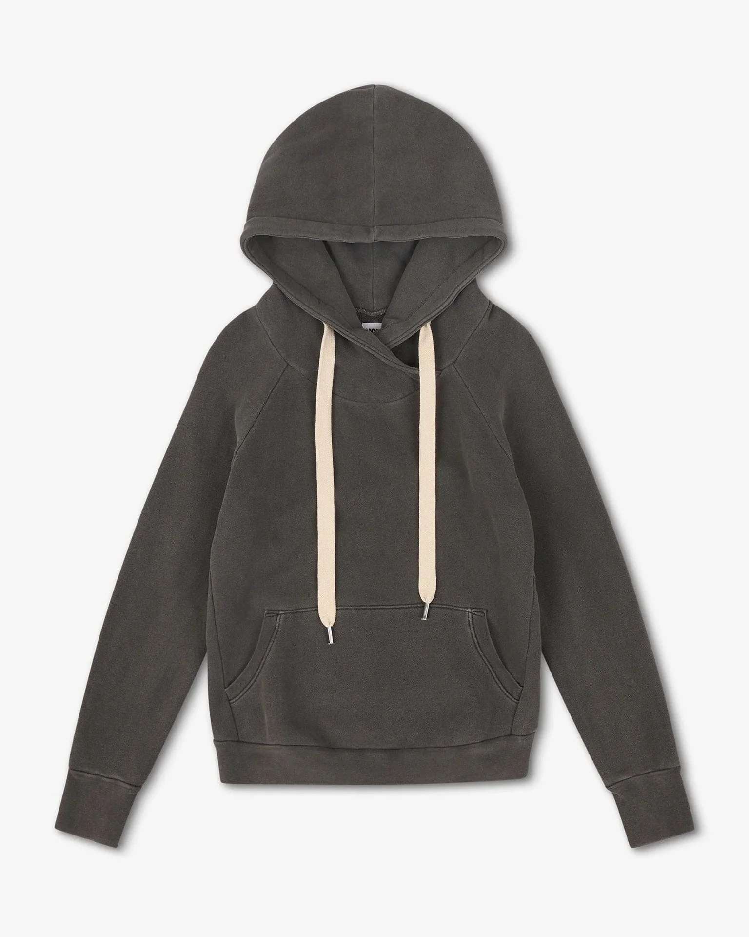 Lisse Fitted Pullover FT Hoody in Faded Black - Image 3