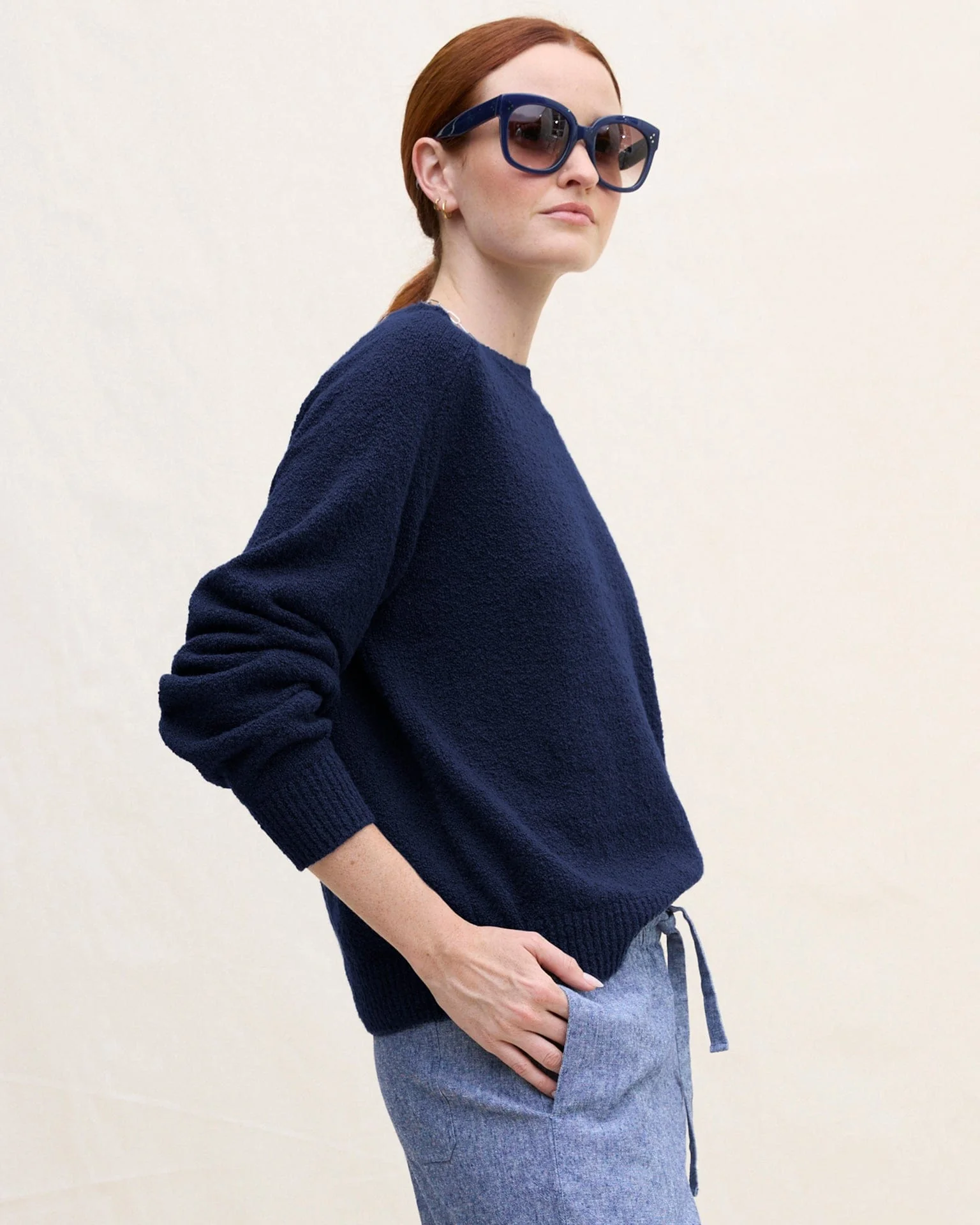Lola Pullover in Navy - Image 2