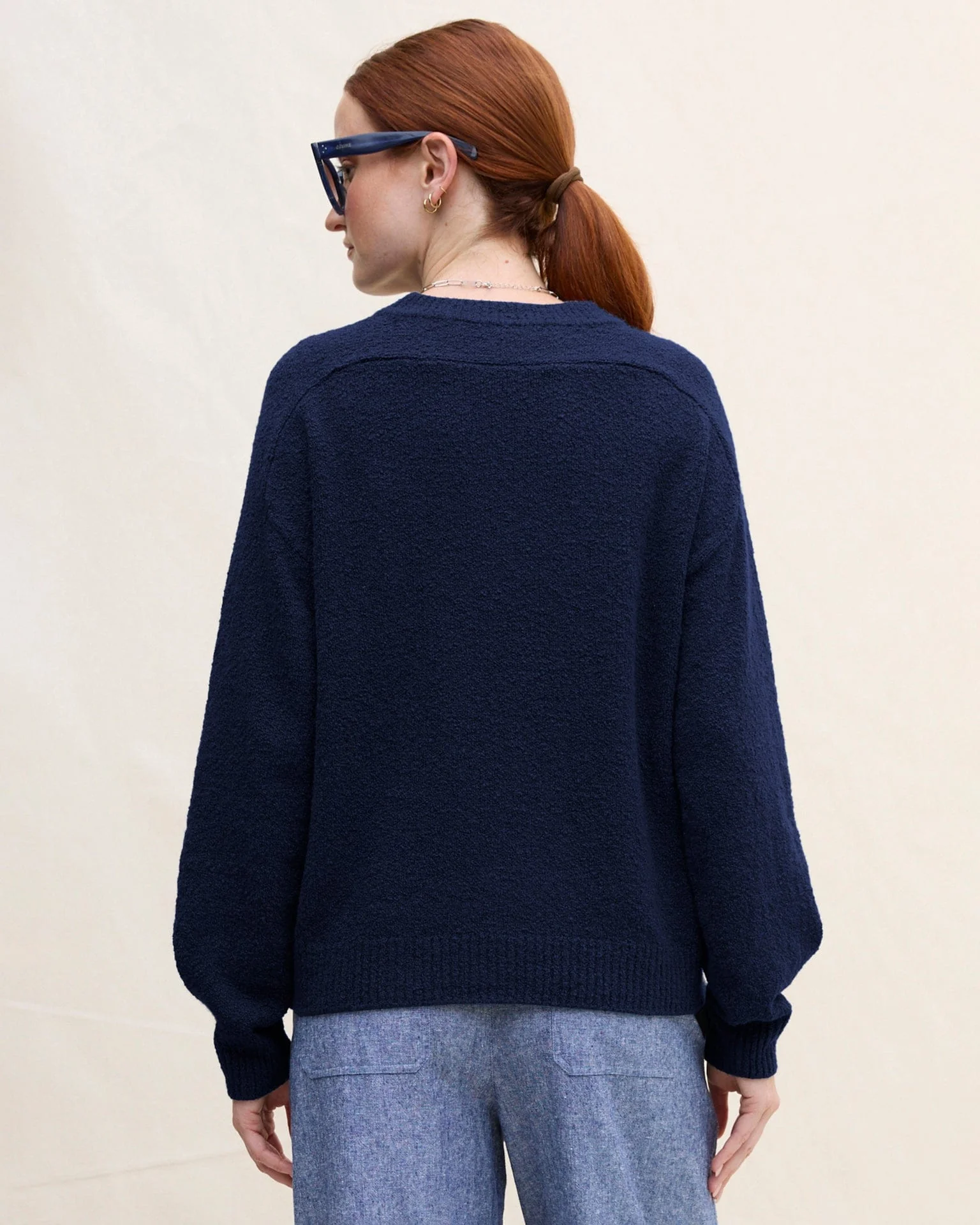 Lola Pullover in Navy - Image 3