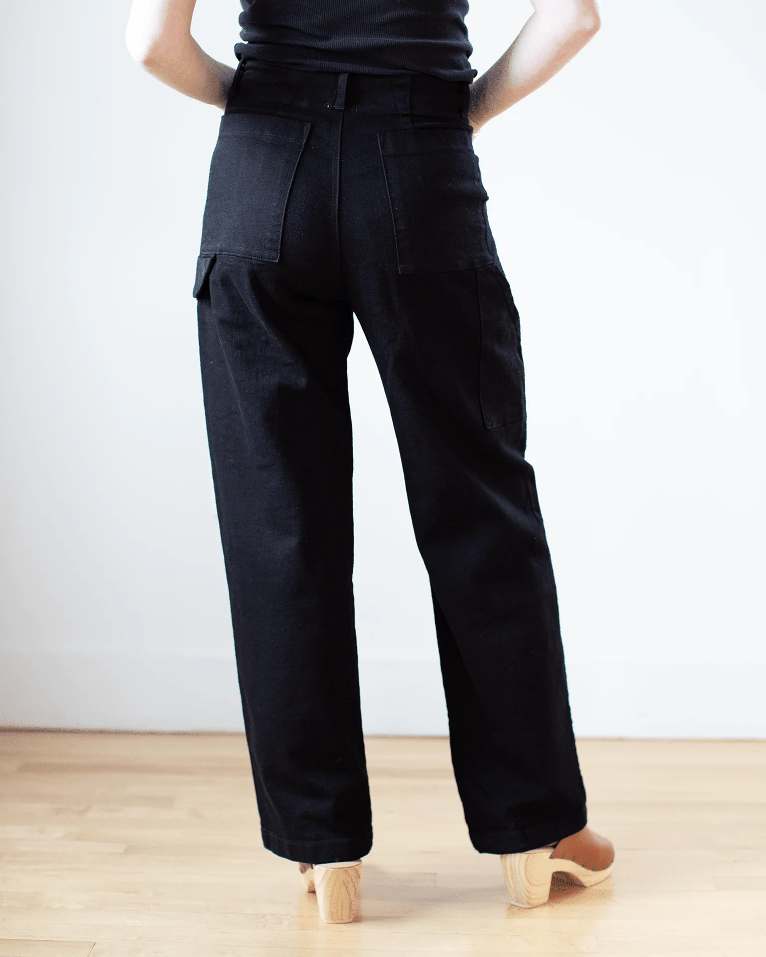 Long Carpenter Pant in Black - Image 3