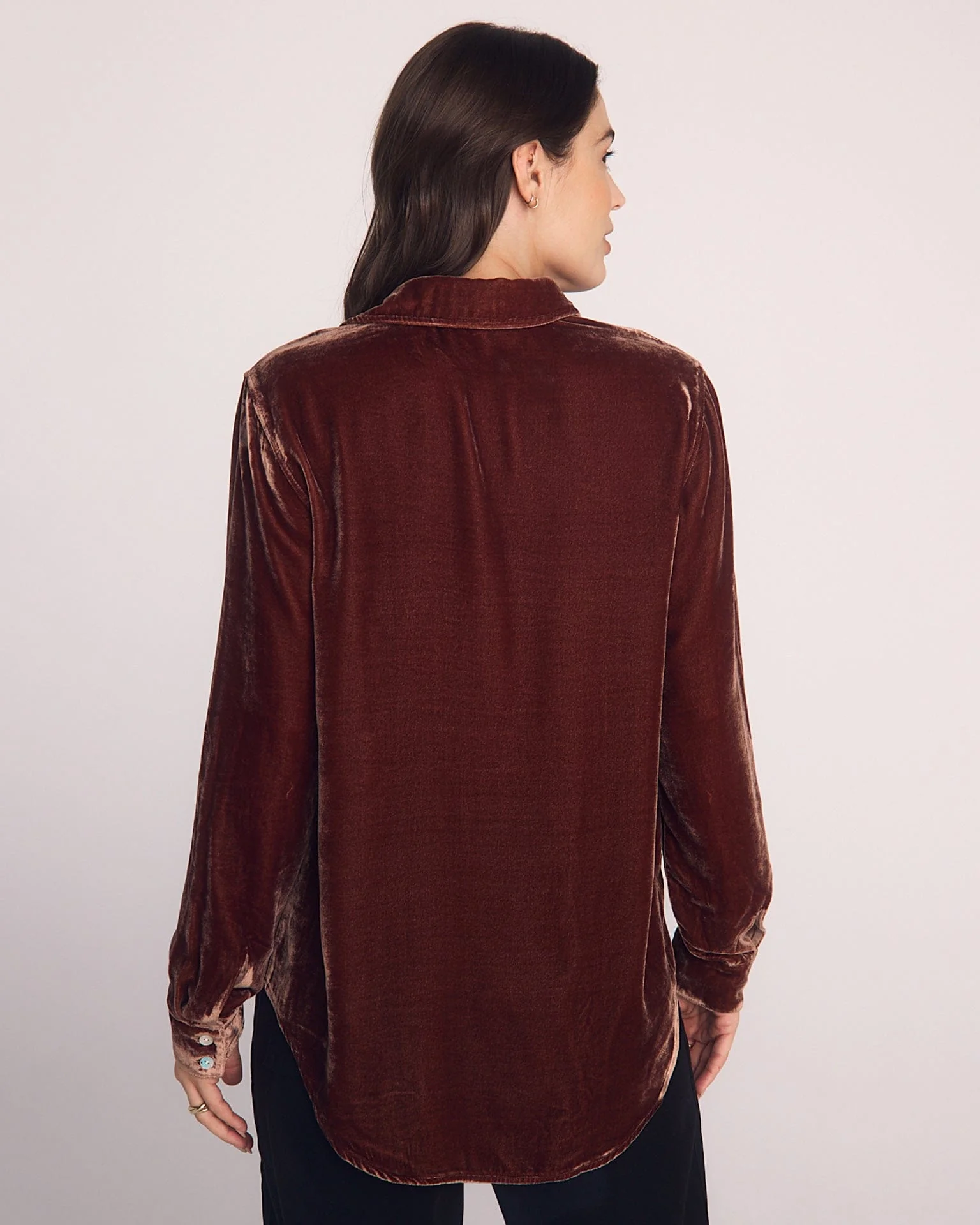 Long Sleeve Classic Shirt in Amber Honey - Image 4