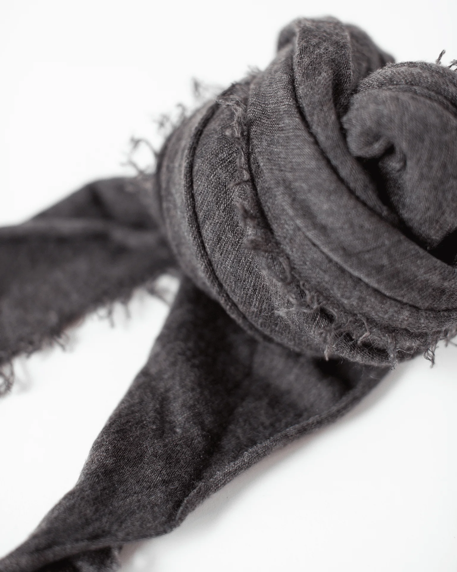 Love Cashmere Scarf in Black Coffee - Image 2