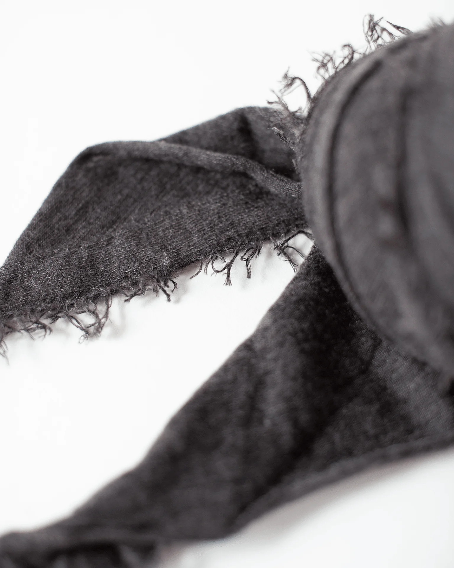 Love Cashmere Scarf in Black Coffee - Image 3
