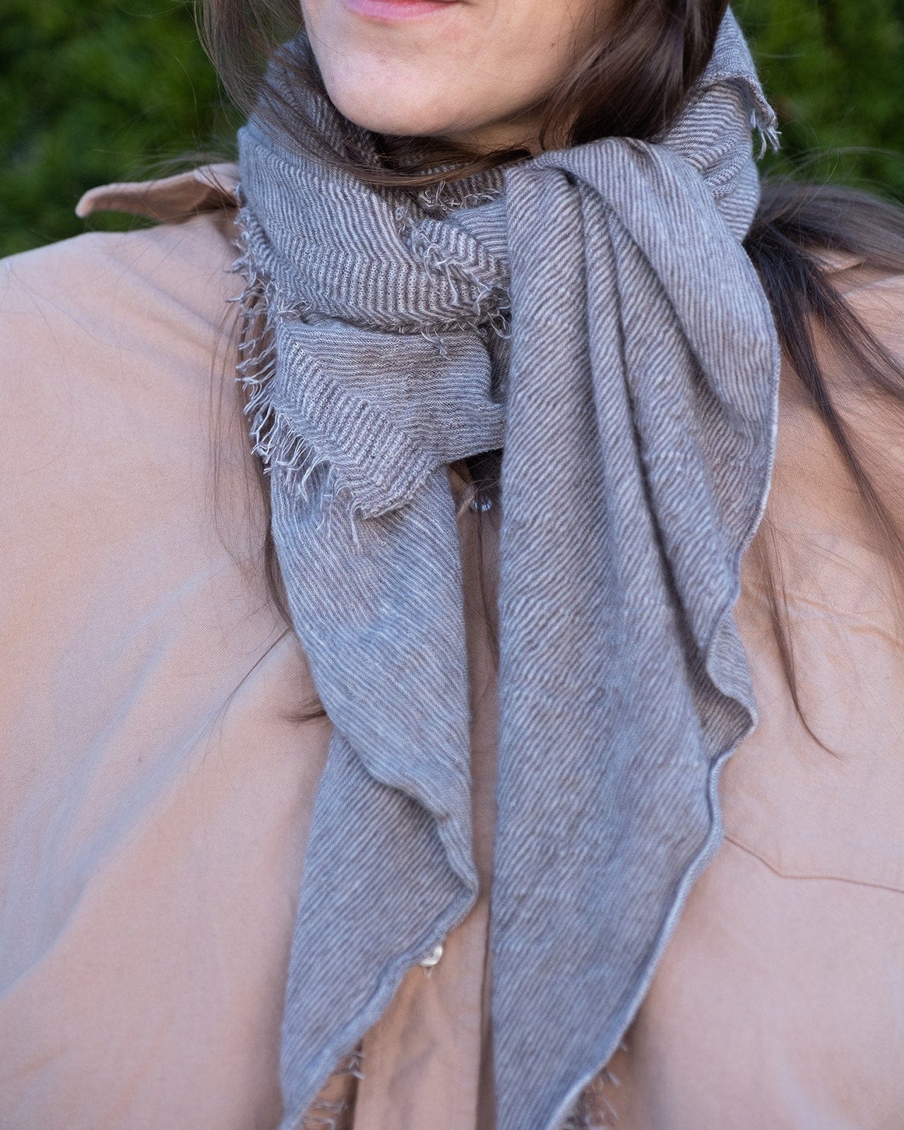 Love Cashmere Scarf in Brown Top X Milk - Image 2