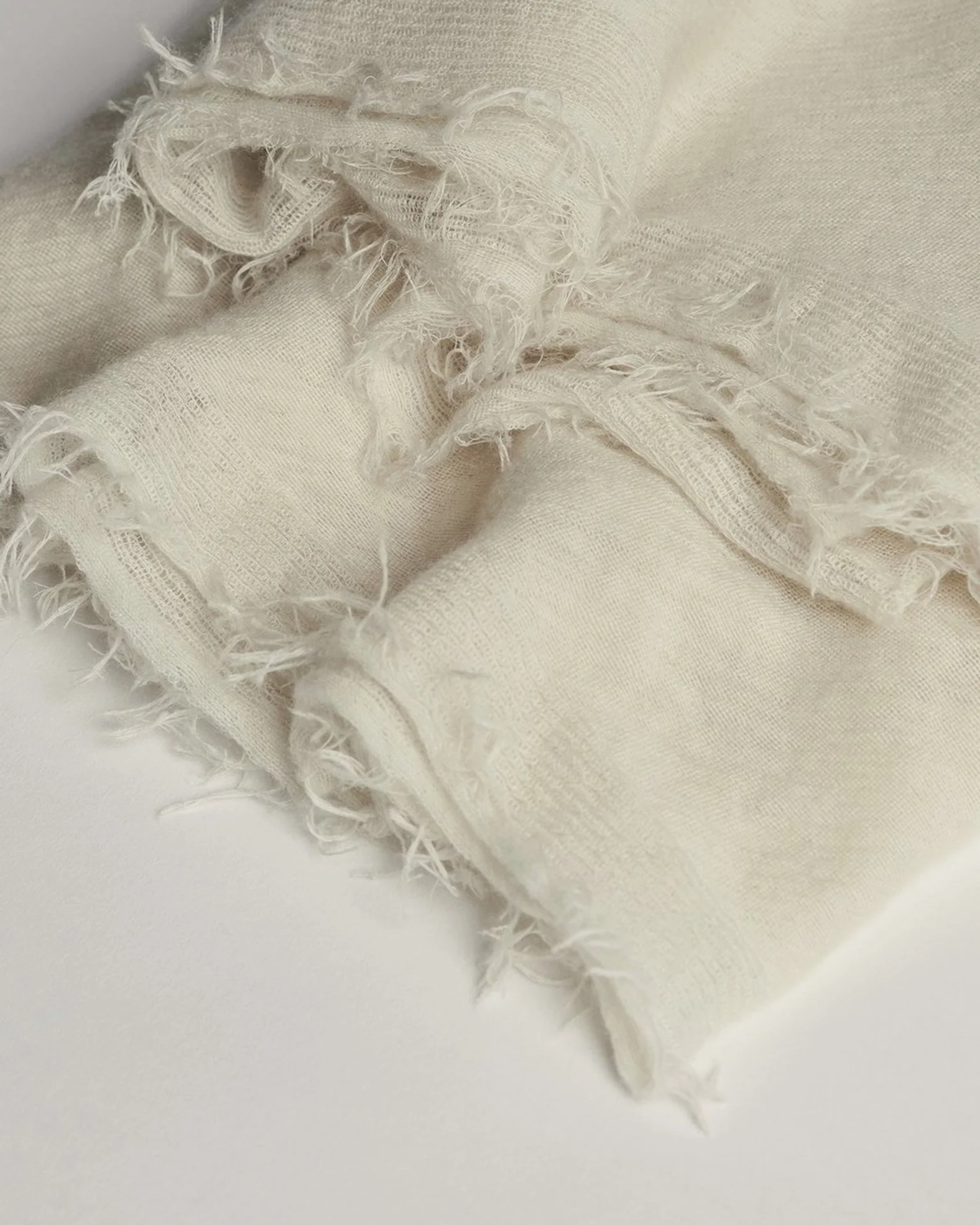 Love Cashmere Scarf in Milk - Image 2
