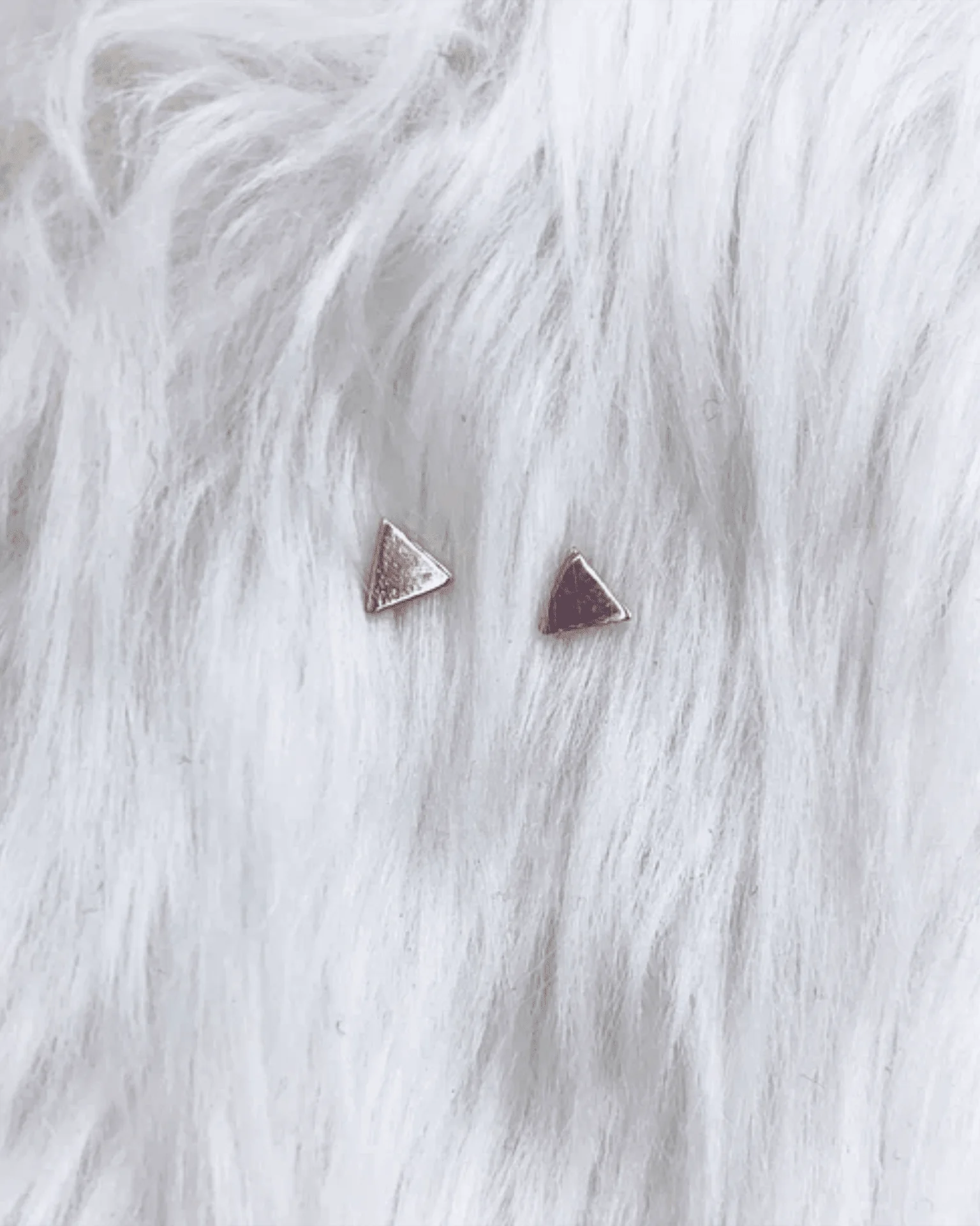 Lucky Mini Triangle Posts in Silver