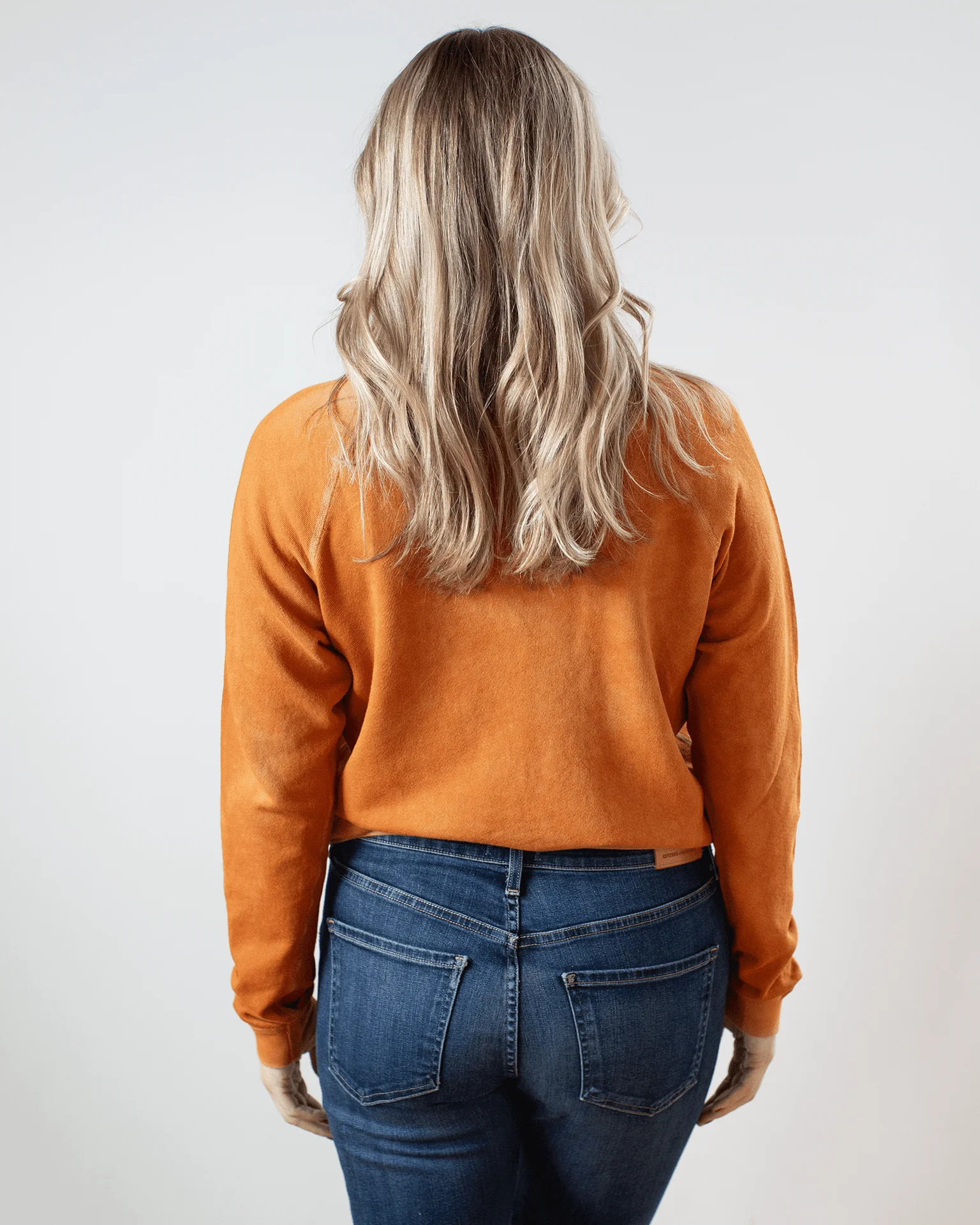 Lucky Rabbits Sweatshirt in Orange Machine - Image 4