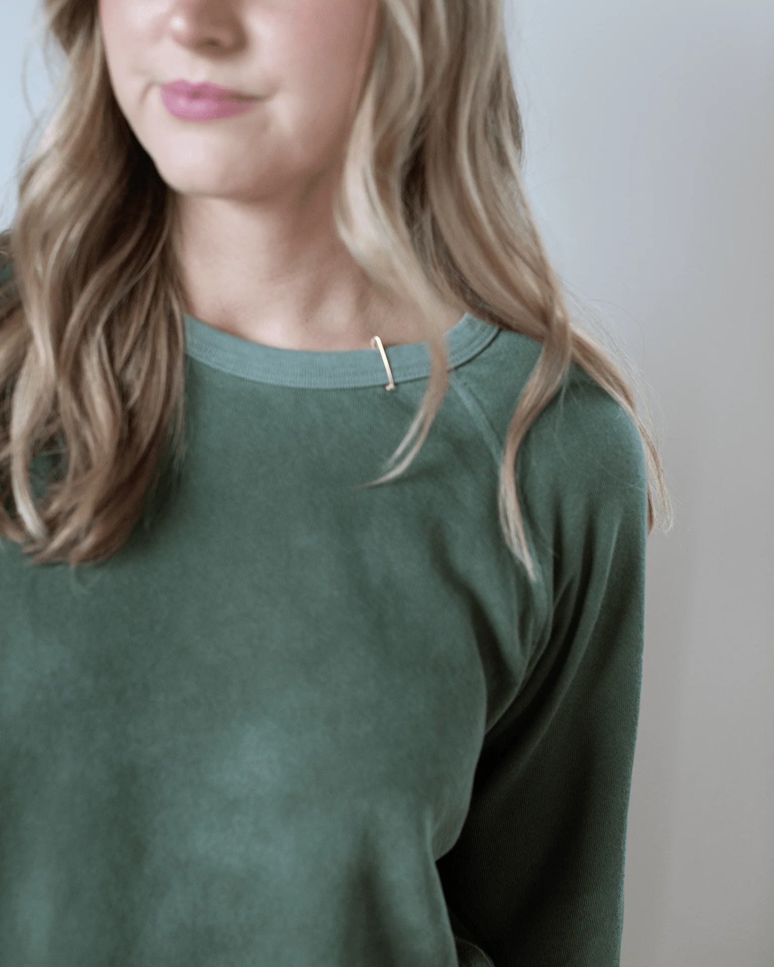Lucky Rabbits Sweatshirt in Surplus Greens - Image 3