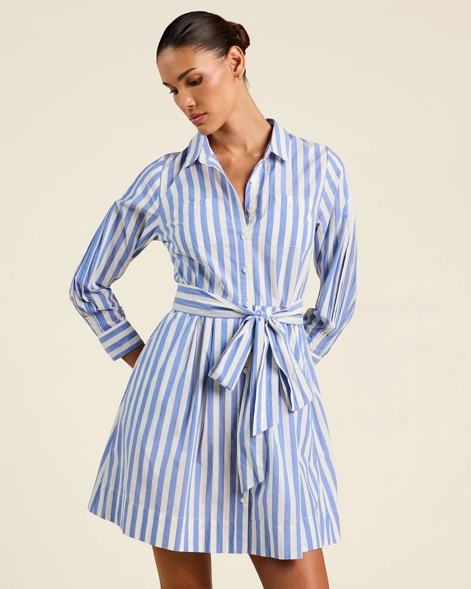 Luli Dress in Volpi Lines