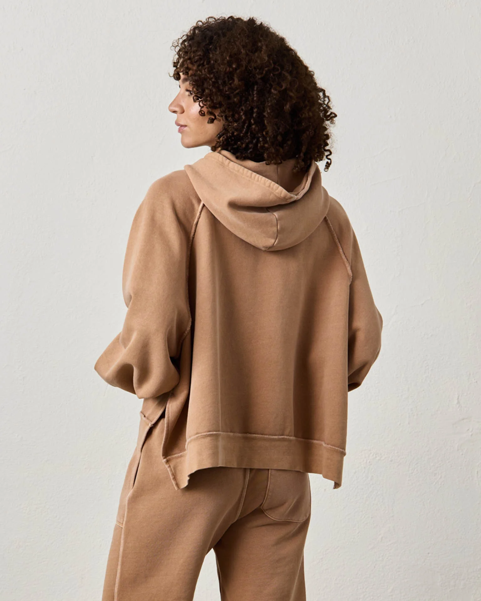 Luma Oversize FT Poncho in Faded Caramel - Image 3