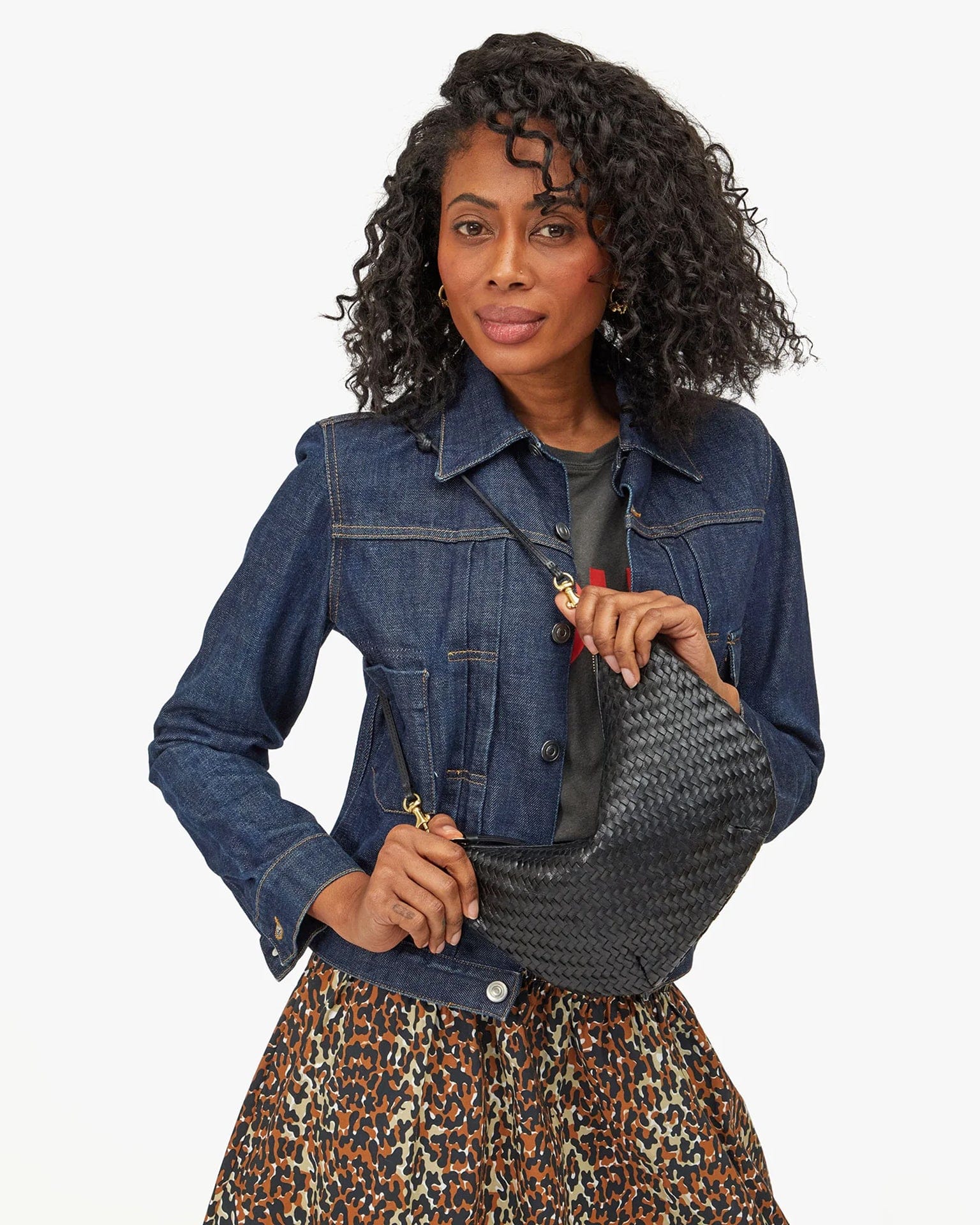 Lune in Black Woven Zig-Zag - Image 2