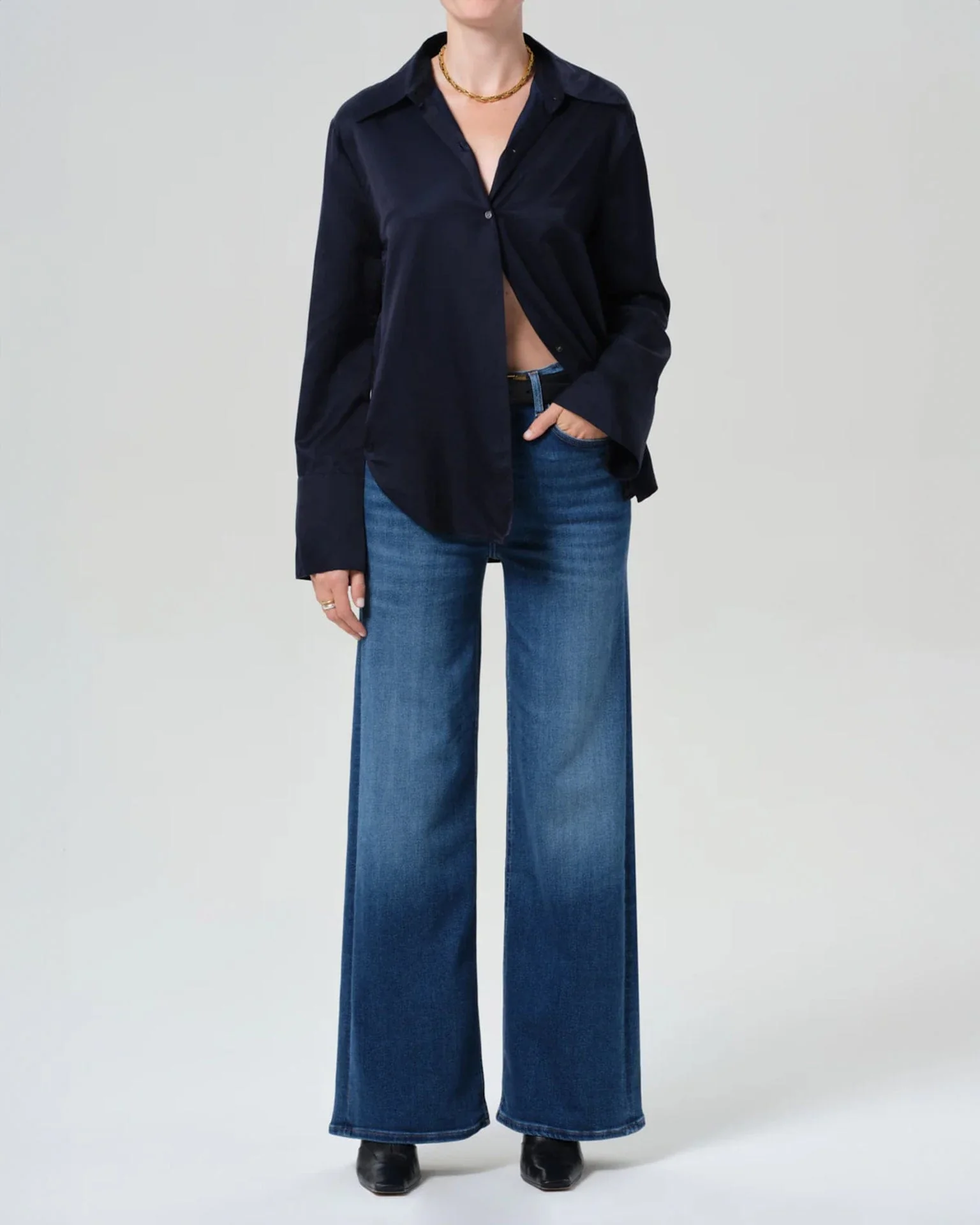 Lyra Long Wide Leg in Ambry - Image 2
