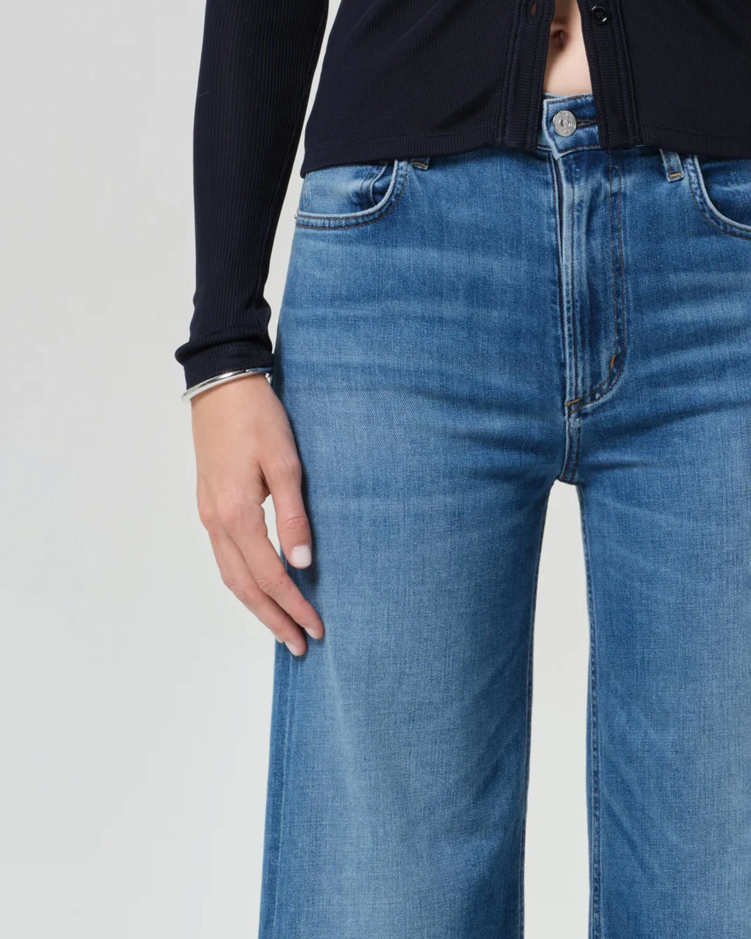 Lyra Wide Leg Crop 27in in Verve - Image 3