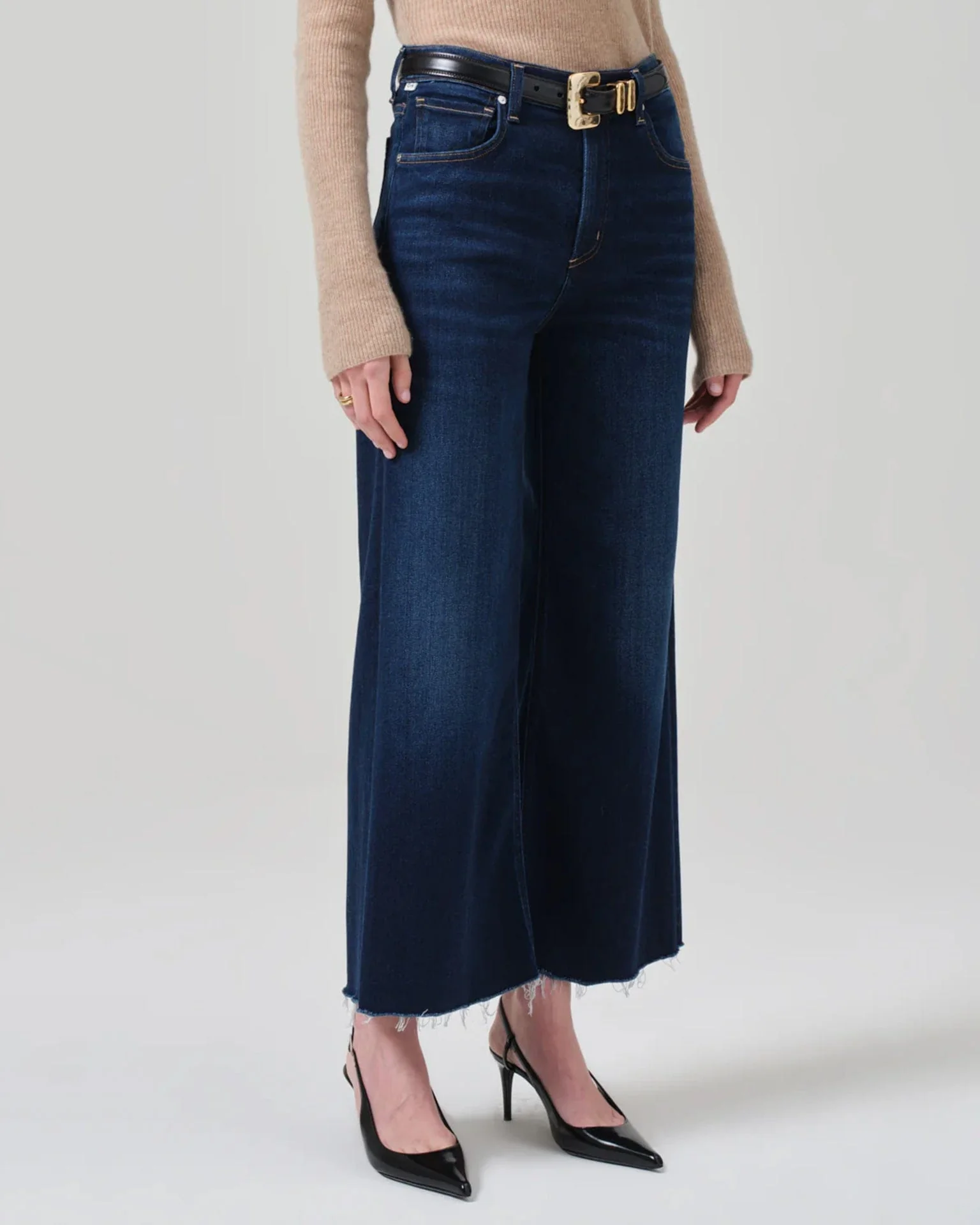 Lyra Wide Leg Crop in Lotus - Image 2