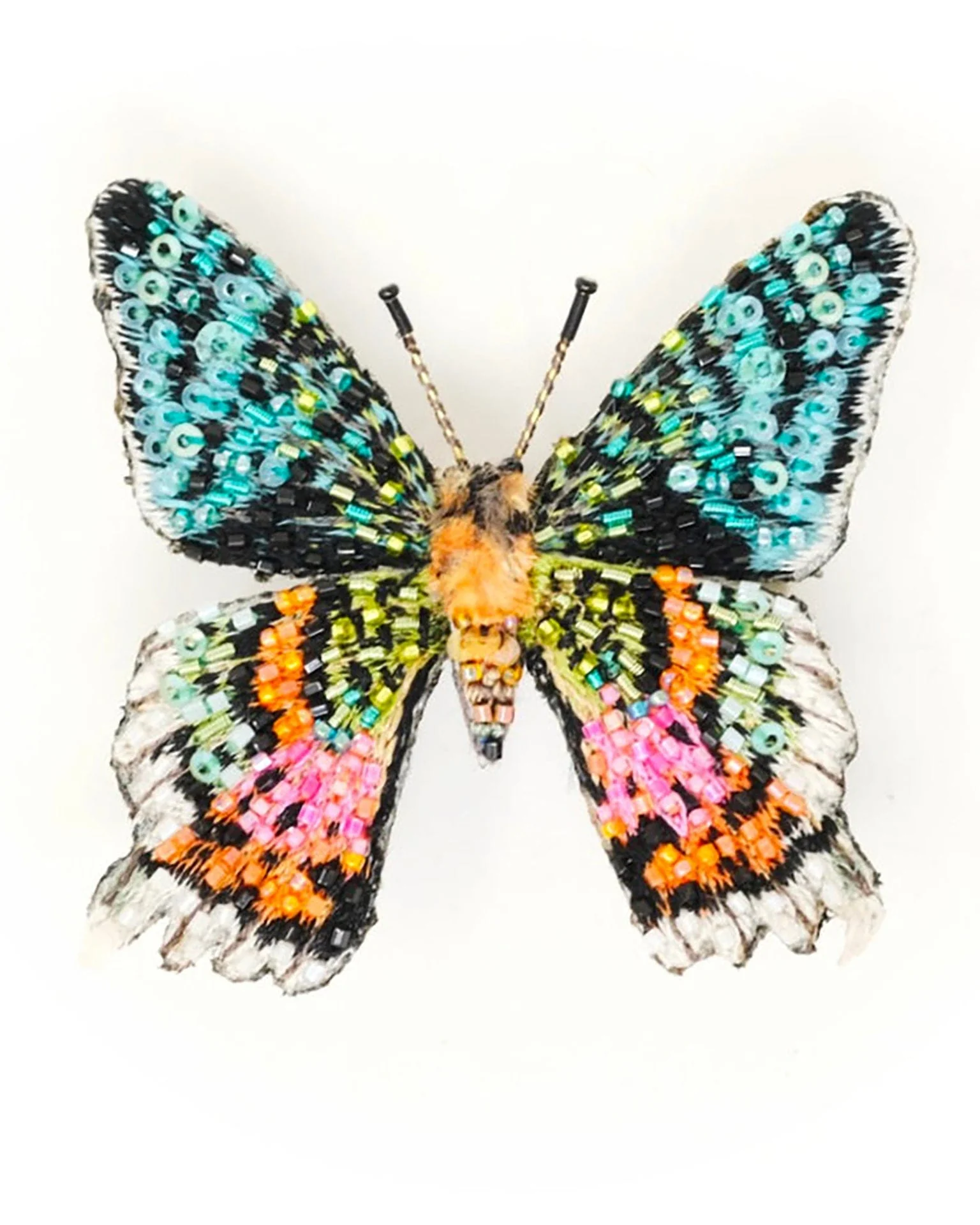 Madagascar Sunset Moth Brooch Pin