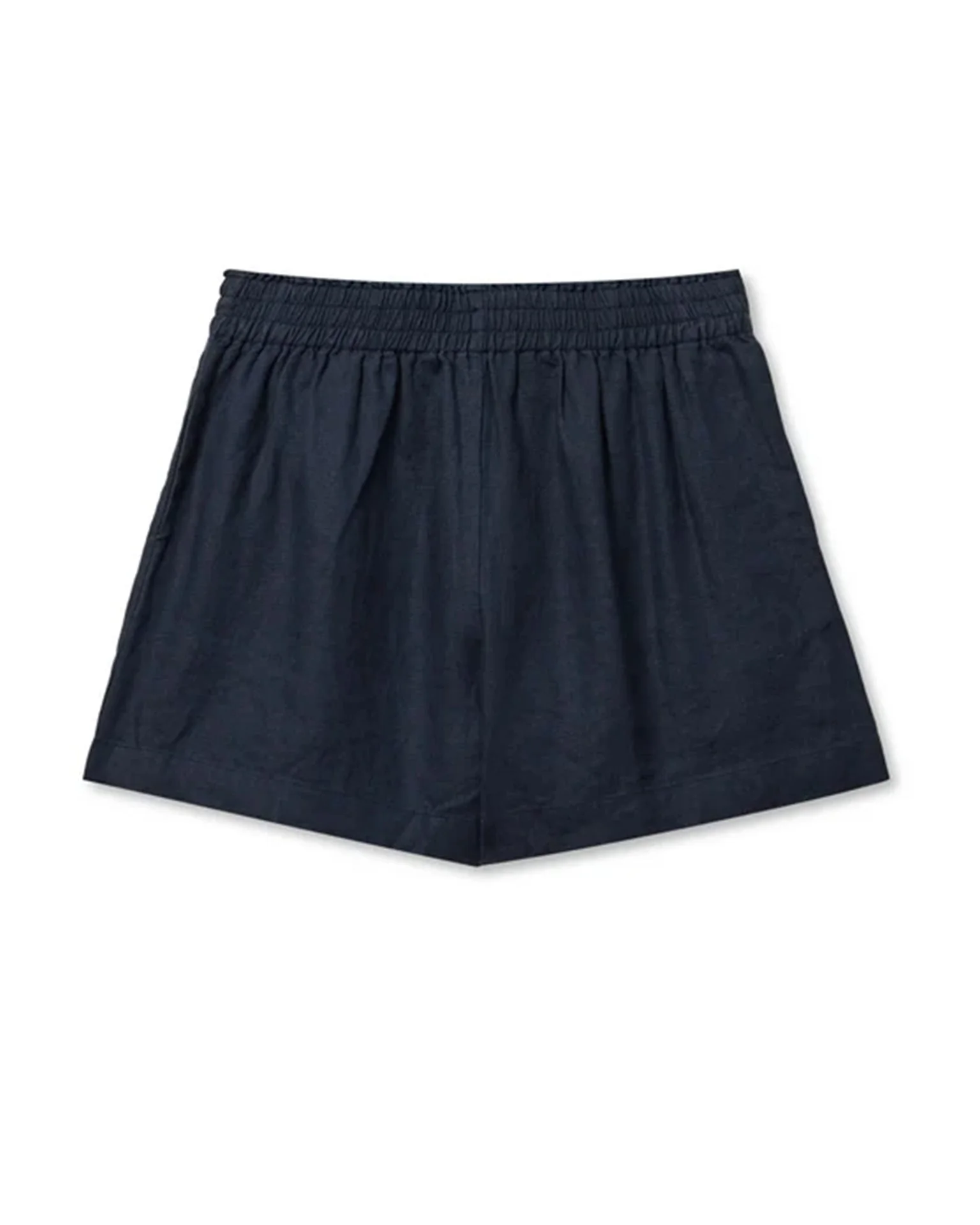 Malin - Linen Shorts in Navy - Image 4