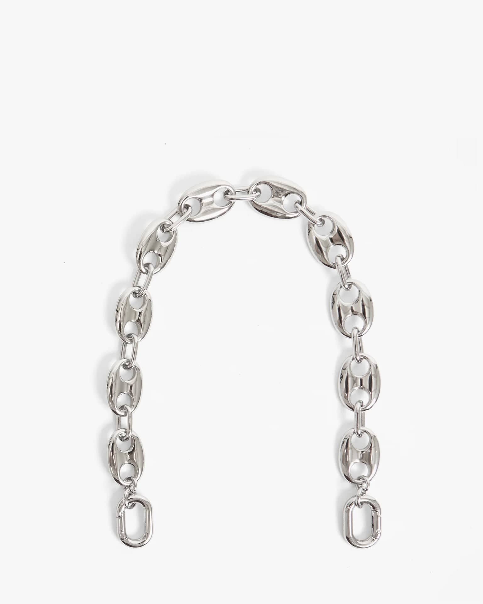 Mariner Chain Shortie Strap in Silver