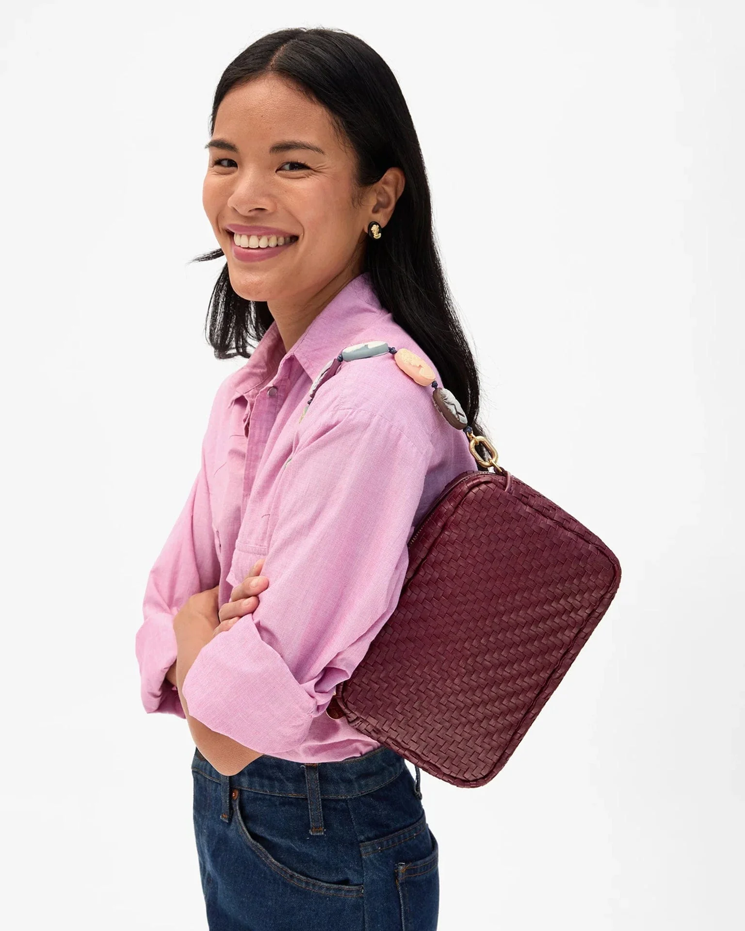 Marisol in Cassis Woven Zig Zag - Image 2