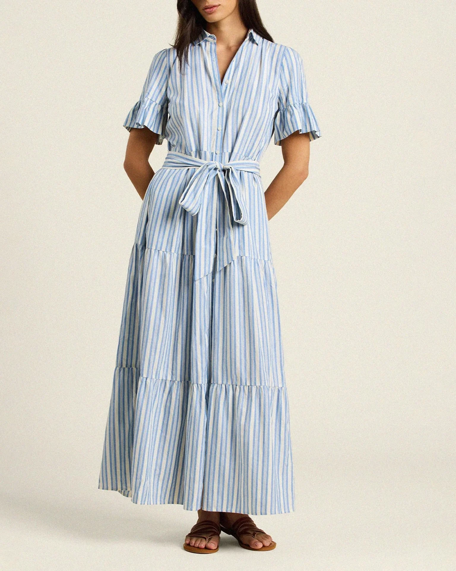 Martine Dress in Bahia Stripe