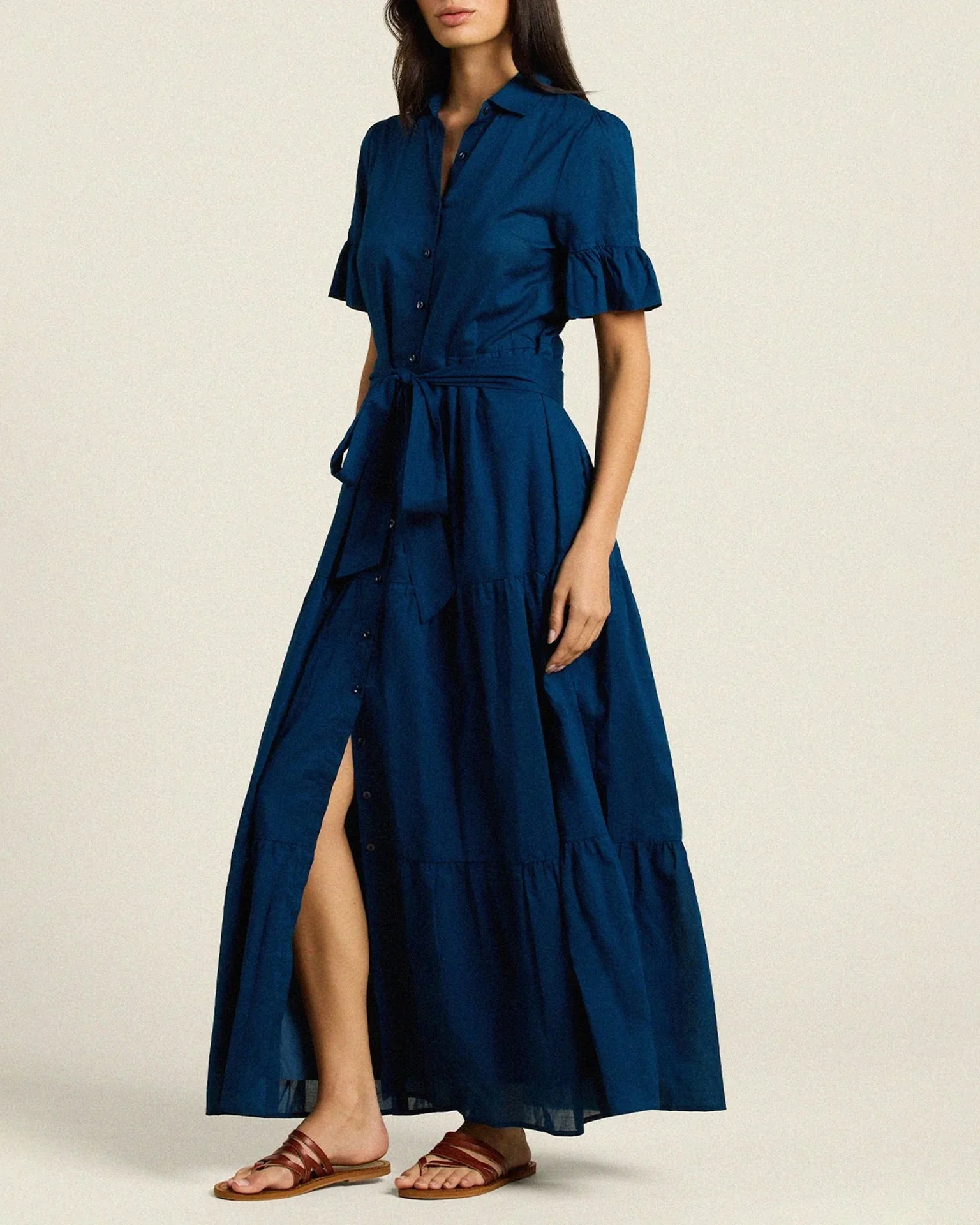 Martine Dress in Laguna Navy - Image 2
