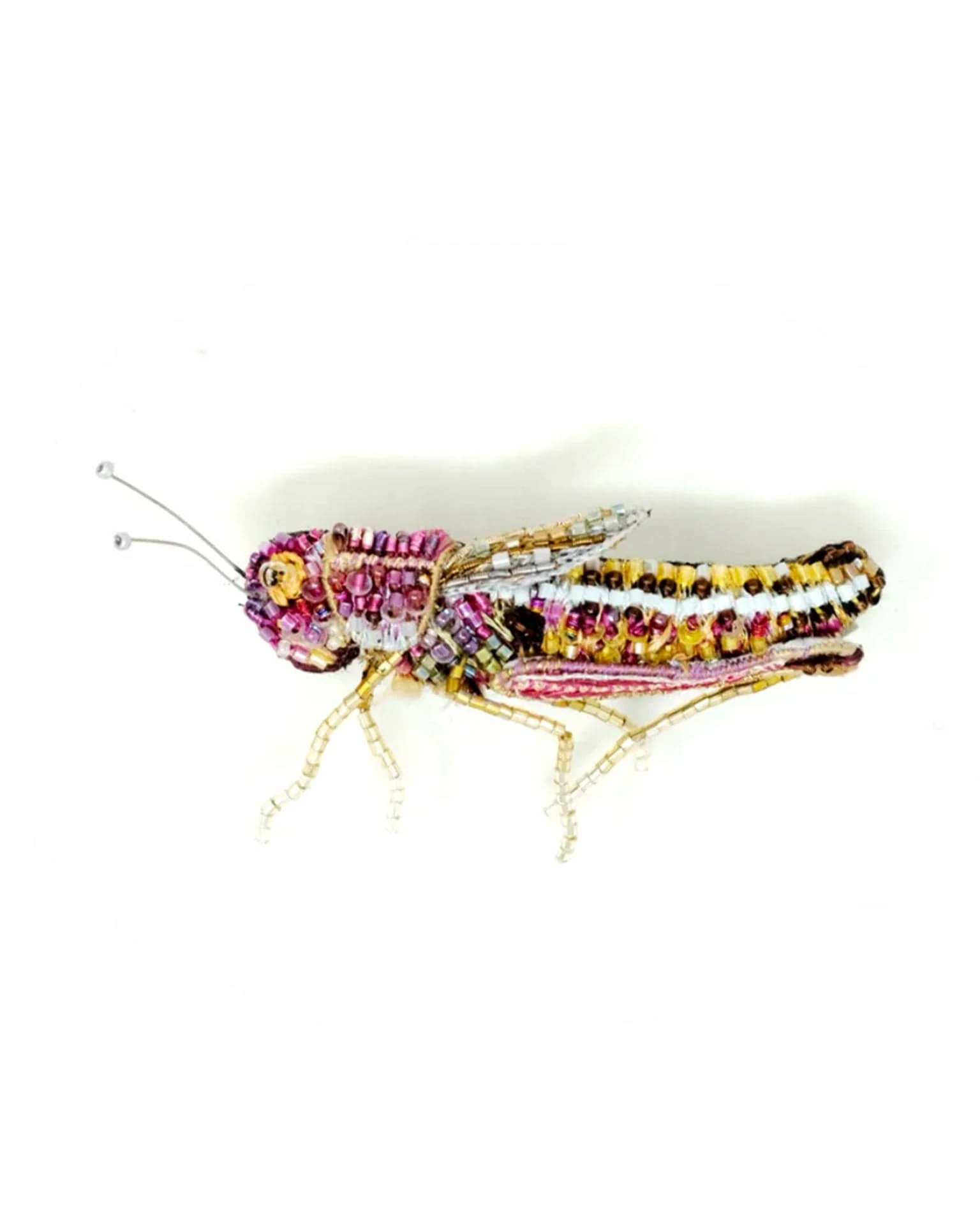 Meadow Grasshopper Brooch Pin