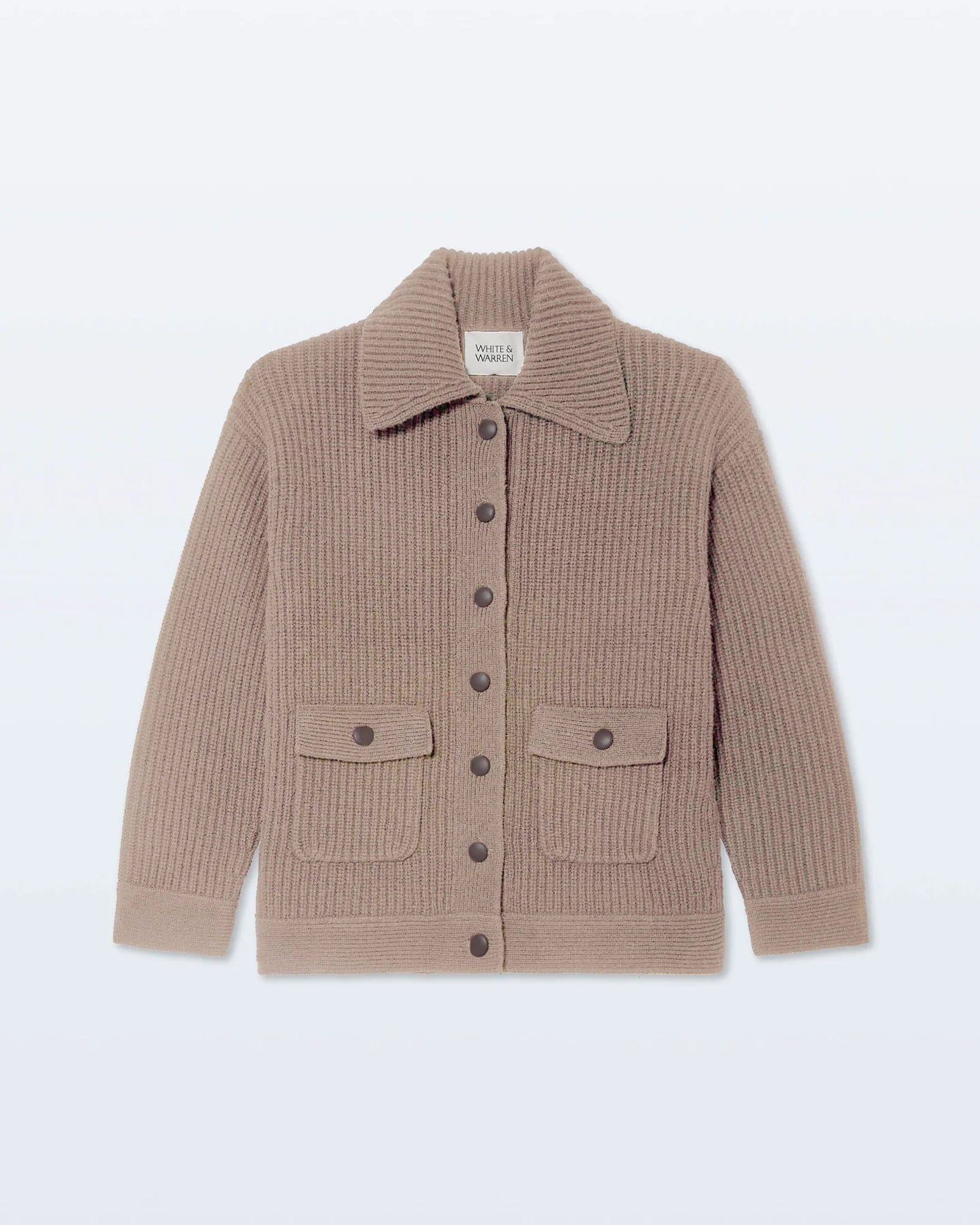 Merino Fisherman Jacket in Macadamia - Image 5
