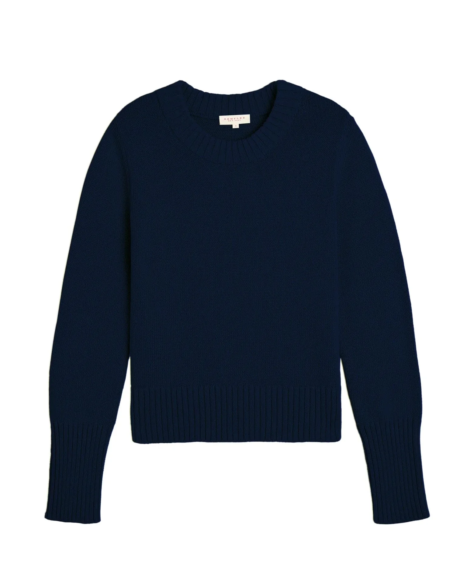 Micha Cotton Sweater in Navy - Image 2