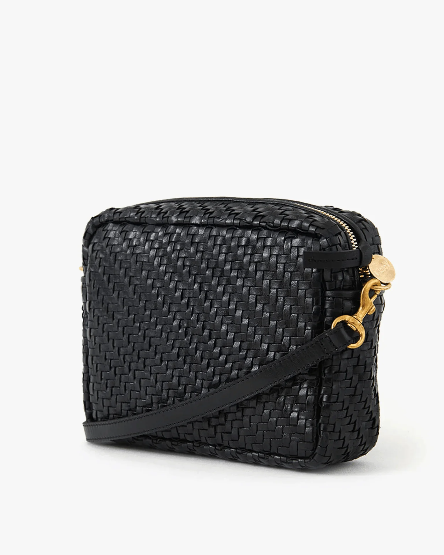 Midi Sac in Black Woven Zig-Zag - Image 3