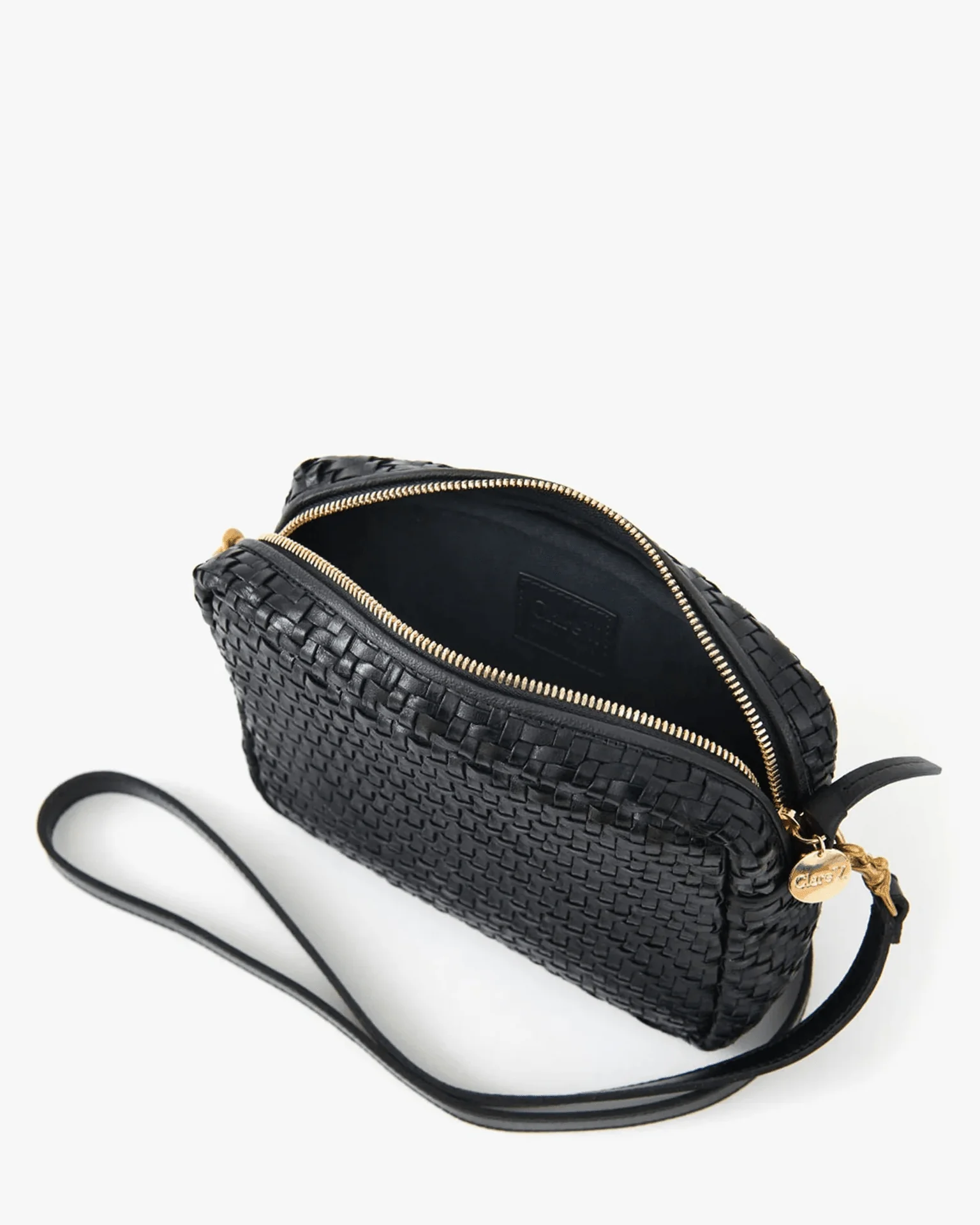 Midi Sac in Black Woven Zig-Zag - Image 4